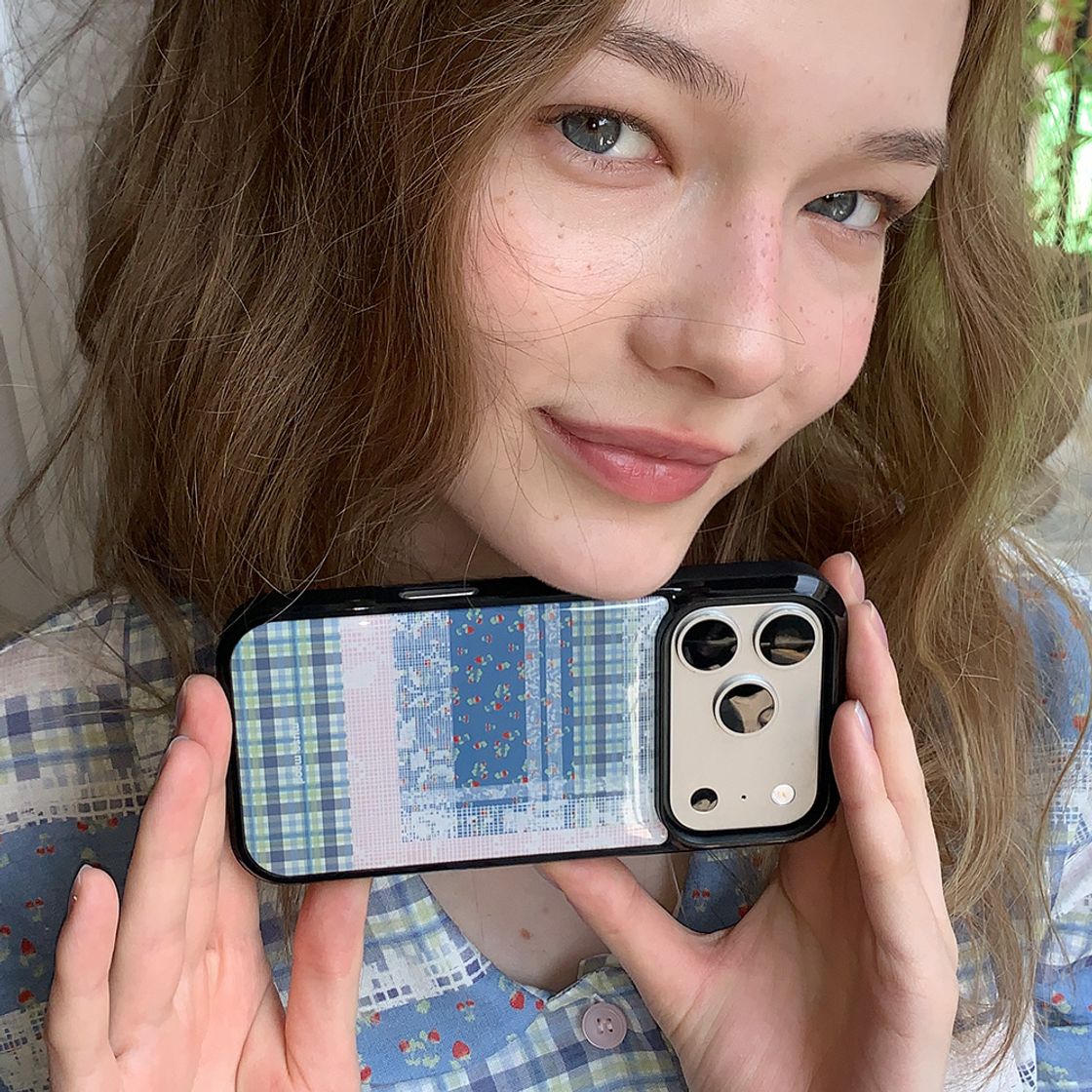 뮤즈무드 베리 레이스 에폭시 휴대폰 케이스(Musemood Berry Lace Epoxy Phone Case) - 4
