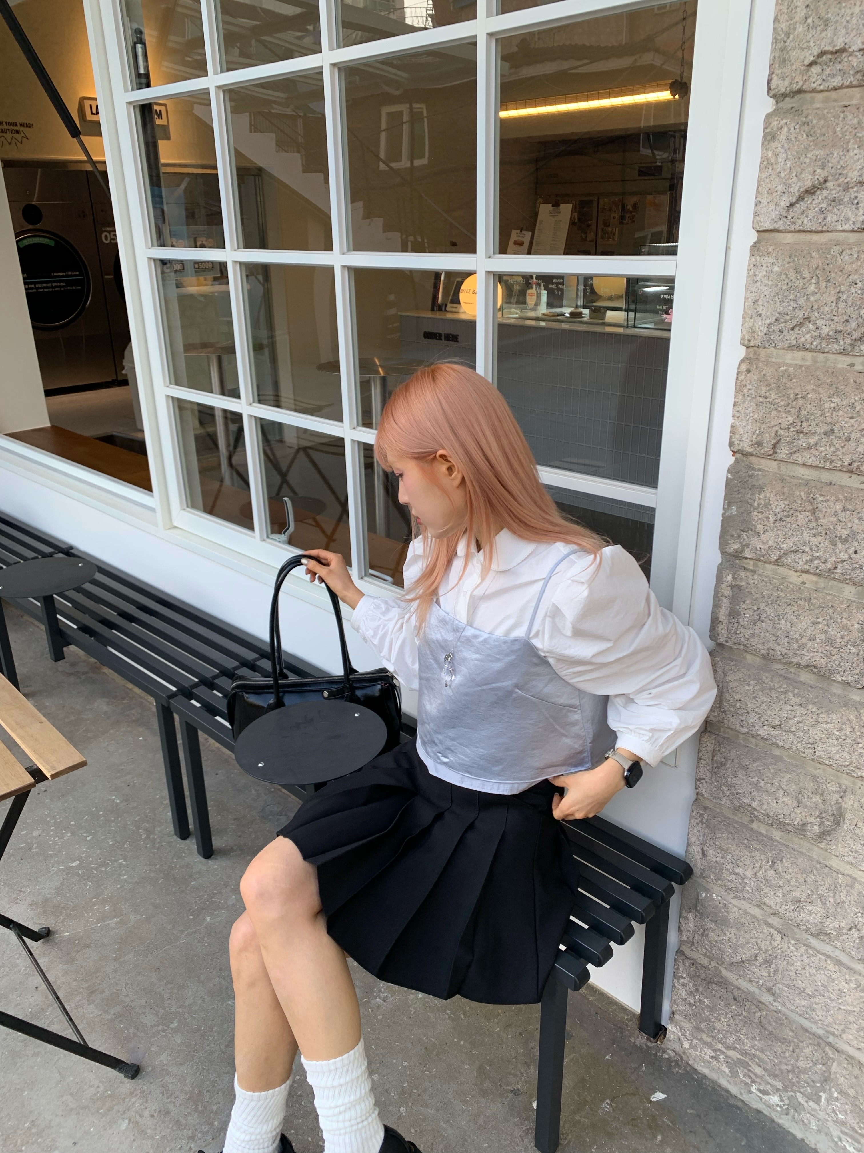 Dr. Martens 1461 Bex Black 착용 스타일 - 2