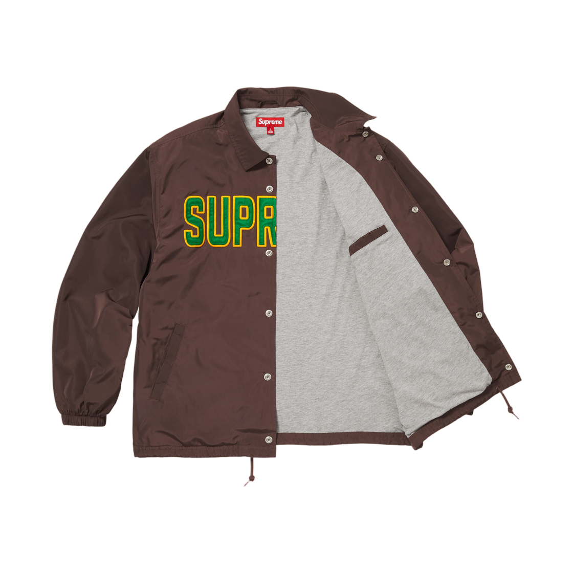 슈프림 스펠아웃 코치 자켓 브라운 - 26SS(Supreme Spellout Coaches Jacket Brown - 26SS) - 3