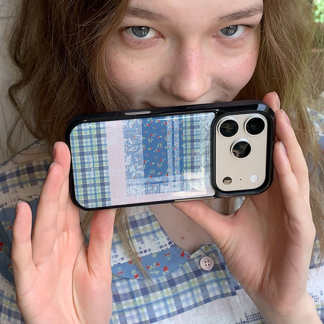 뮤즈무드 베리 레이스 에폭시 휴대폰 케이스(Musemood Berry Lace Epoxy Phone Case) - 2