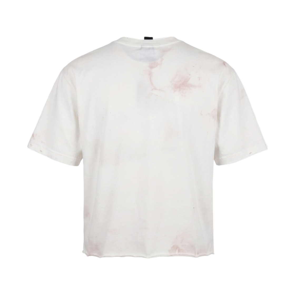 헤비레인 로고 디스트레스드 크롭 티셔츠 크림(Heavy Rain Logo Distressed Cropped T-Shirt Cream) - 3