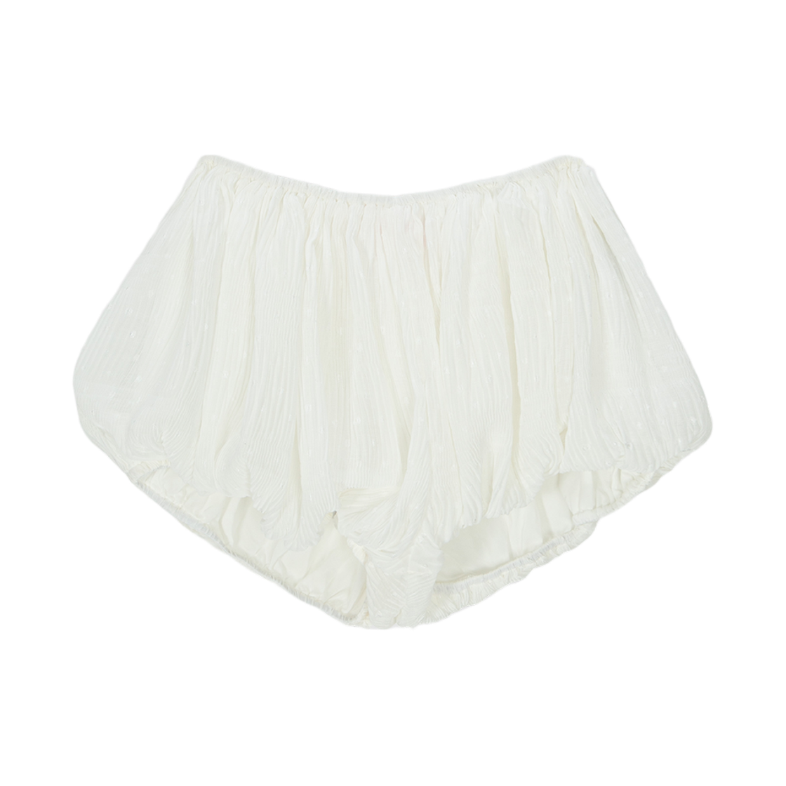 HF26BPT013WT HIGHTIDE FRANKIE Pleated Balloon Shorts White