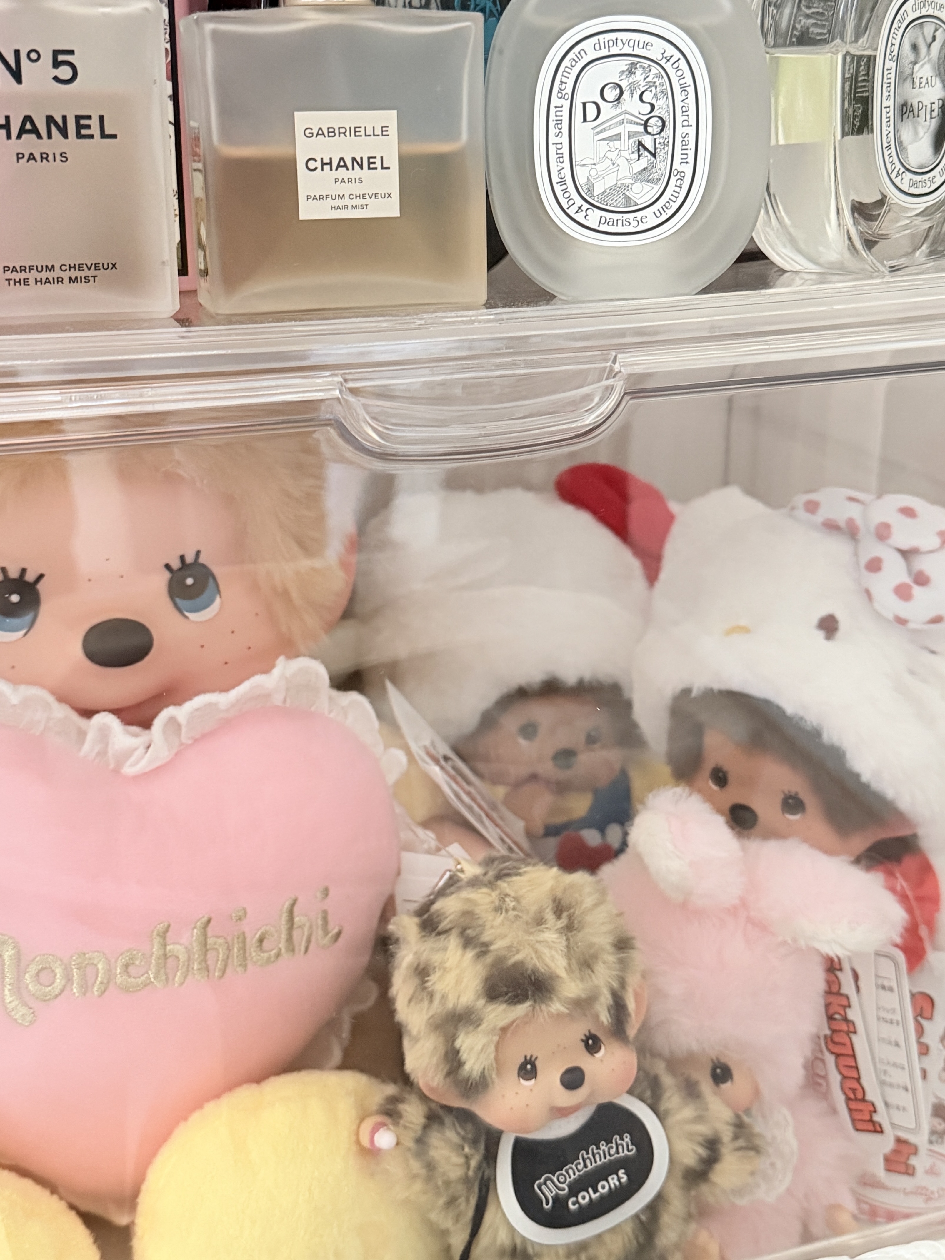 Monchhichi Colors Keychain Leopard Print 착용 스타일