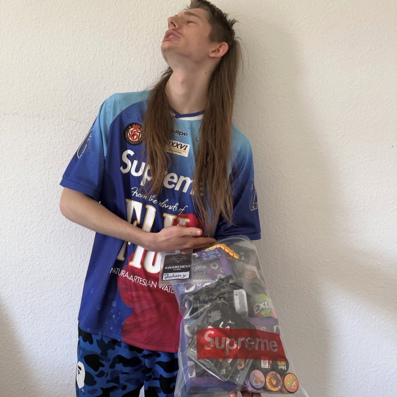Supreme x FIJI Soccer Jersey Multicolor - 26SS 착용 스타일 - 4