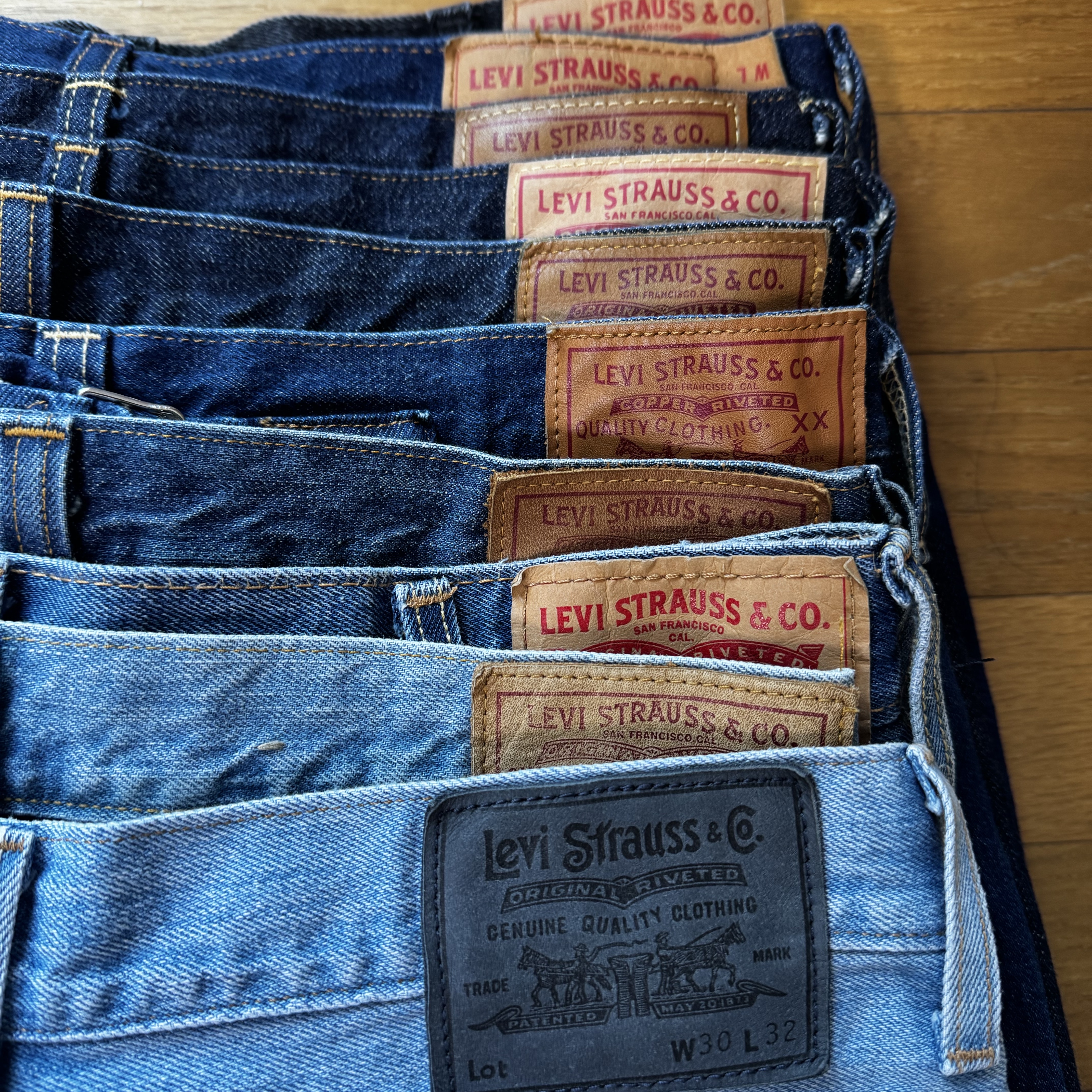 Levi's LVC 1955 Japan 501 Jean Blackjack Blue 착용 스타일