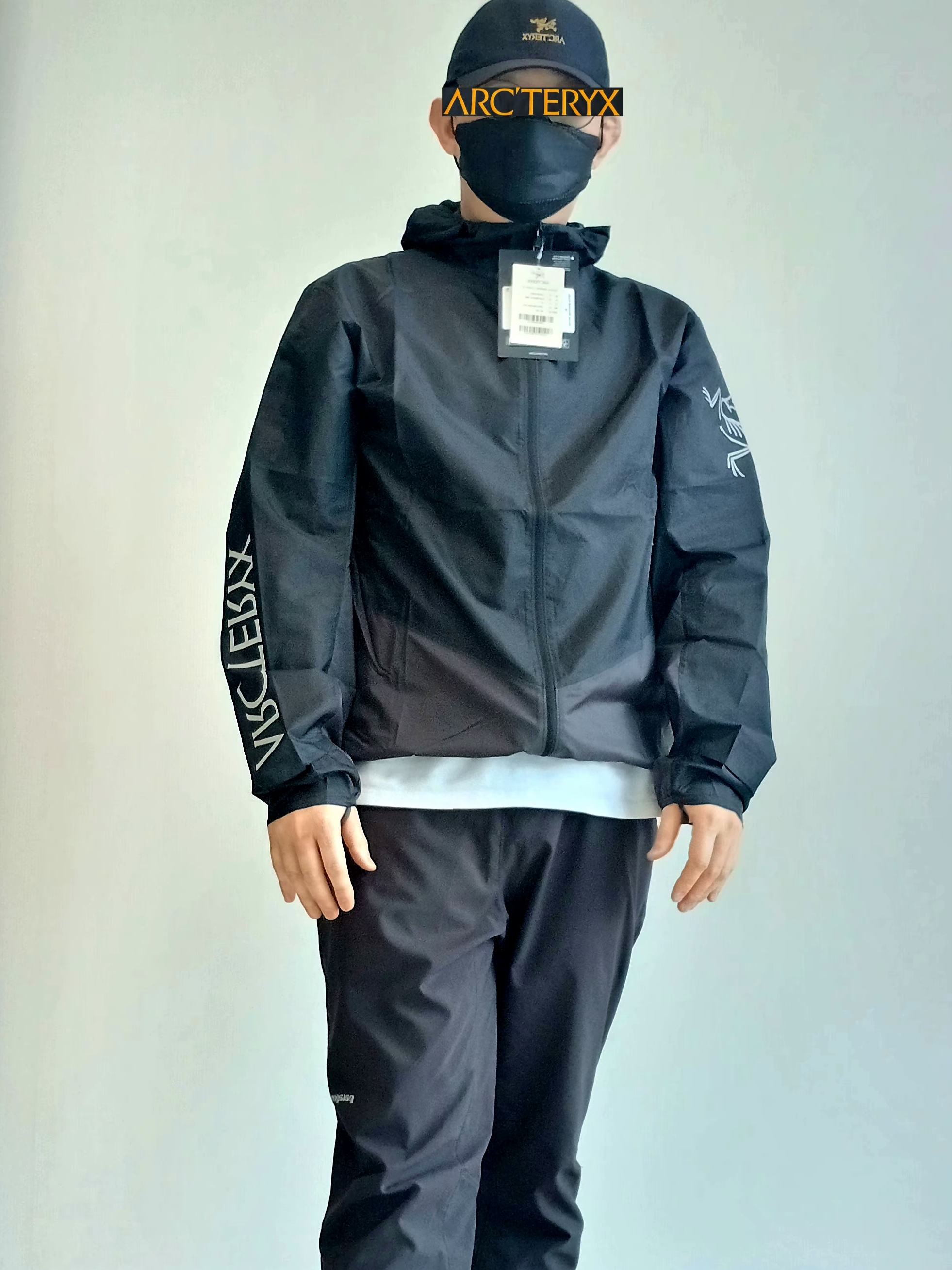Arc'teryx Small Bird Cap 24K Black, Patagonia Terrebonne Joggers Black 착용 스타일 - 1