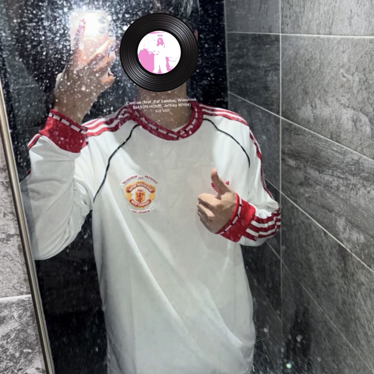 Adidas Manchester United 91 Away Long Sleeve Jersey White - KR Sizing 착용 스타일 - 2