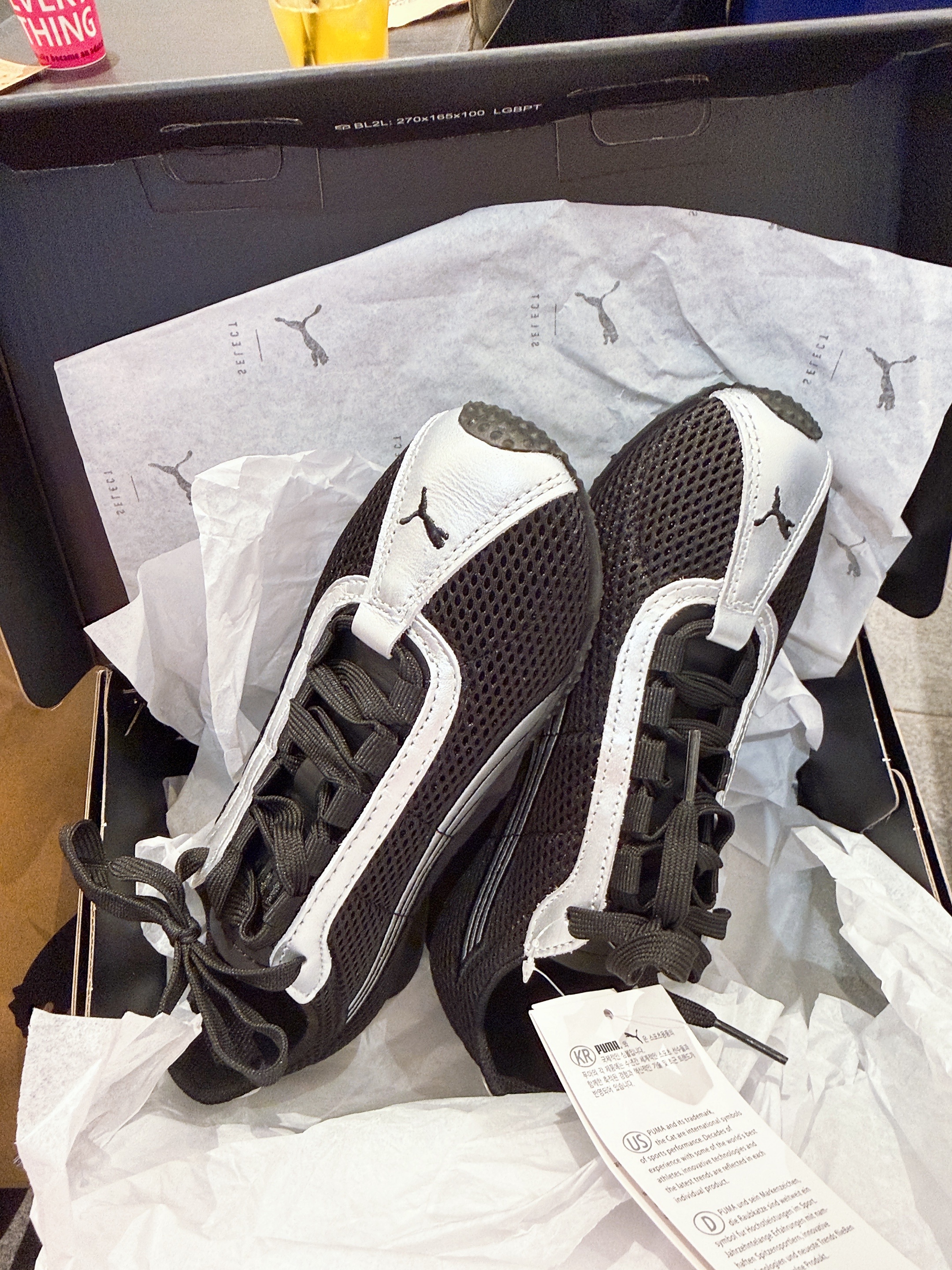 Puma H-street OG Black Silver 착용 스타일 - 2