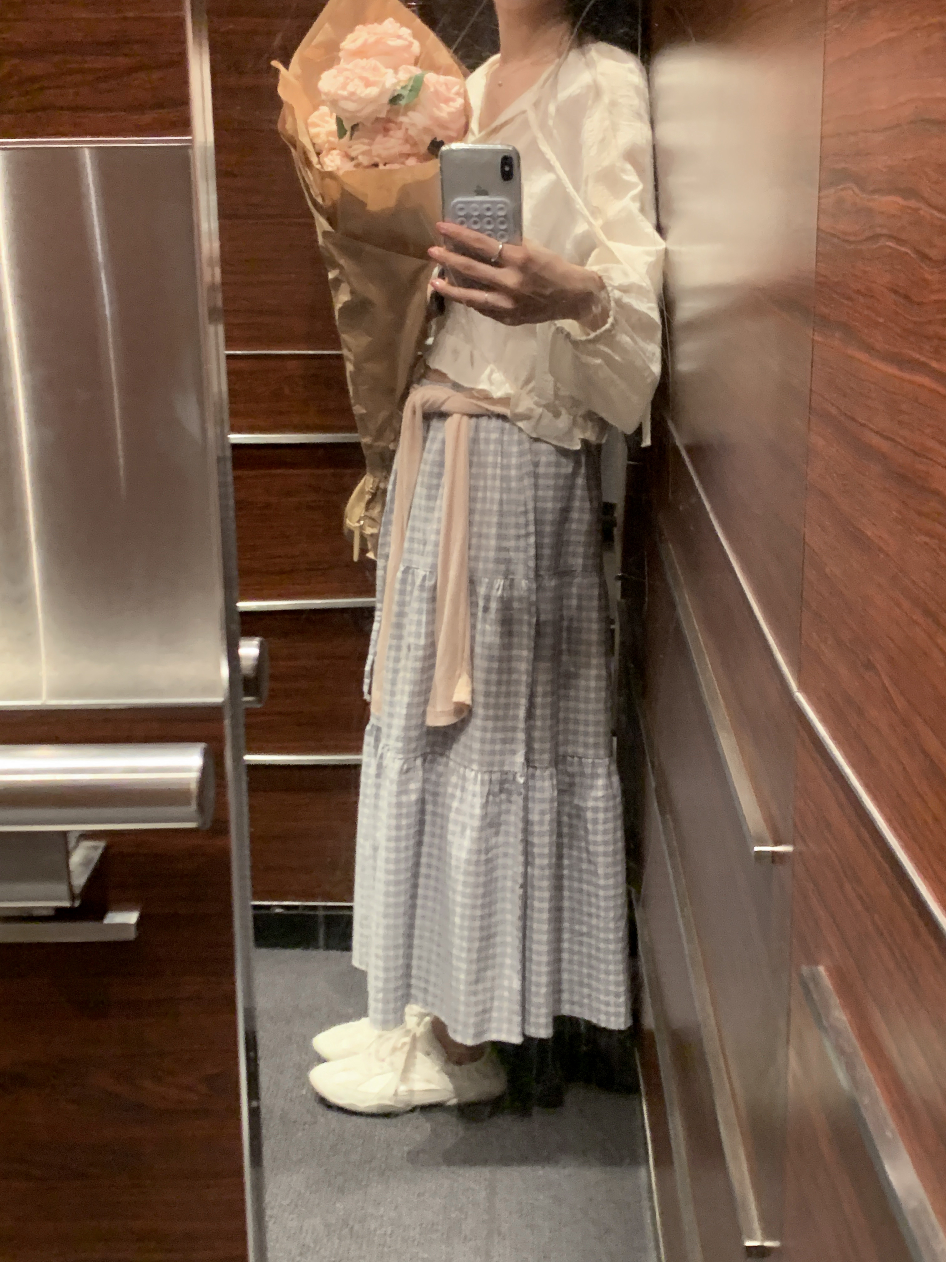 Fila Glio Pink, Fila Glio Cream 착용 스타일 - 6