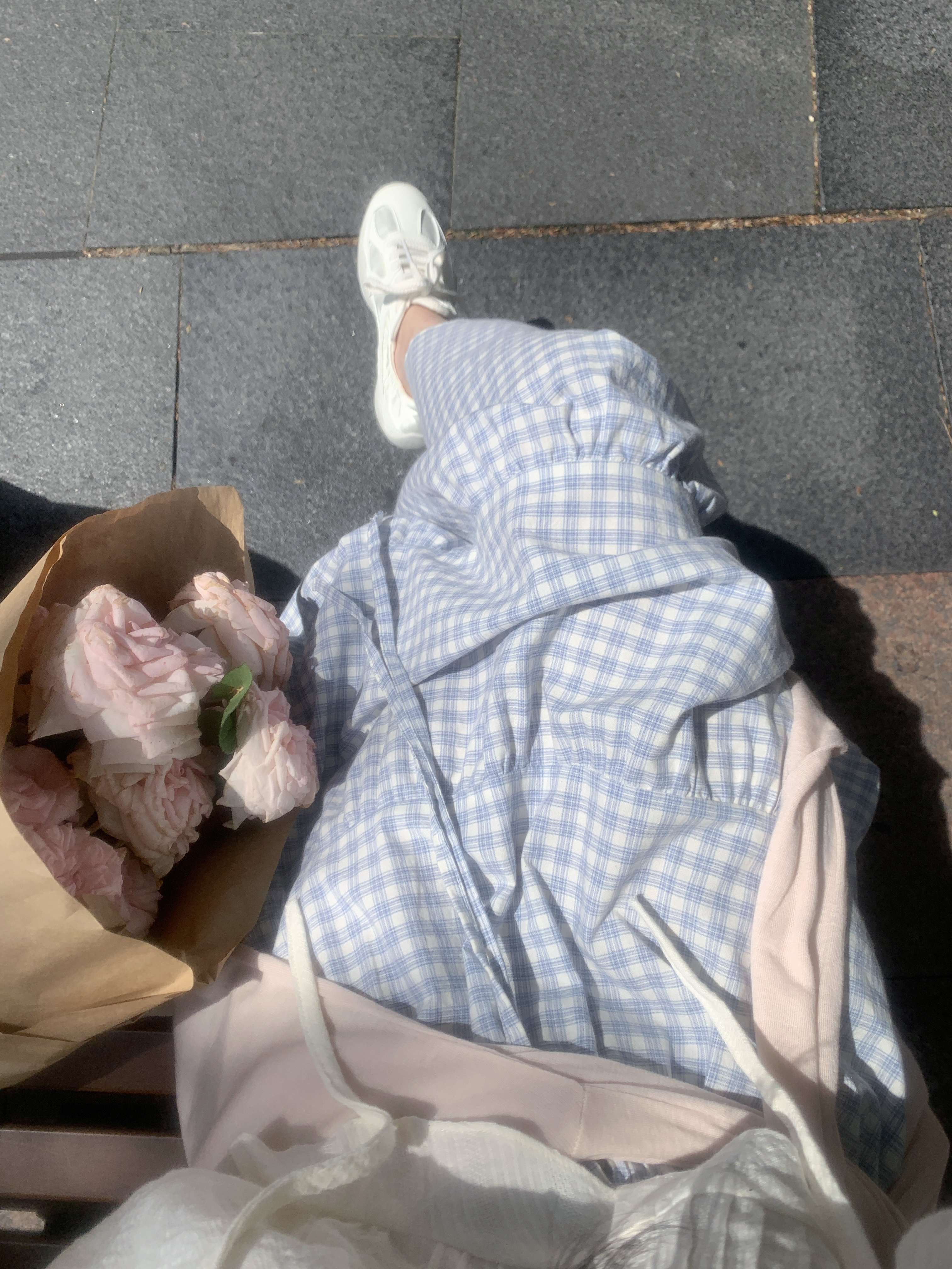 Fila Glio Pink, Fila Glio Cream 착용 스타일 - 3