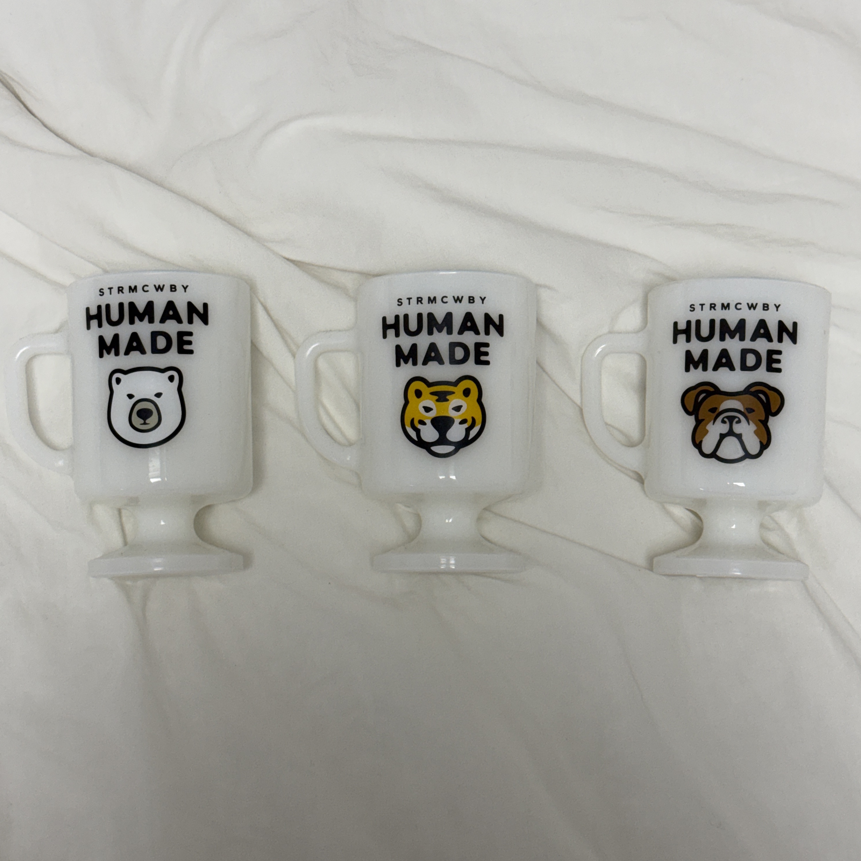Human Made Glass Pedestal Mug White, Human Made Glass Pedestal Mug White 착용 스타일 - 1