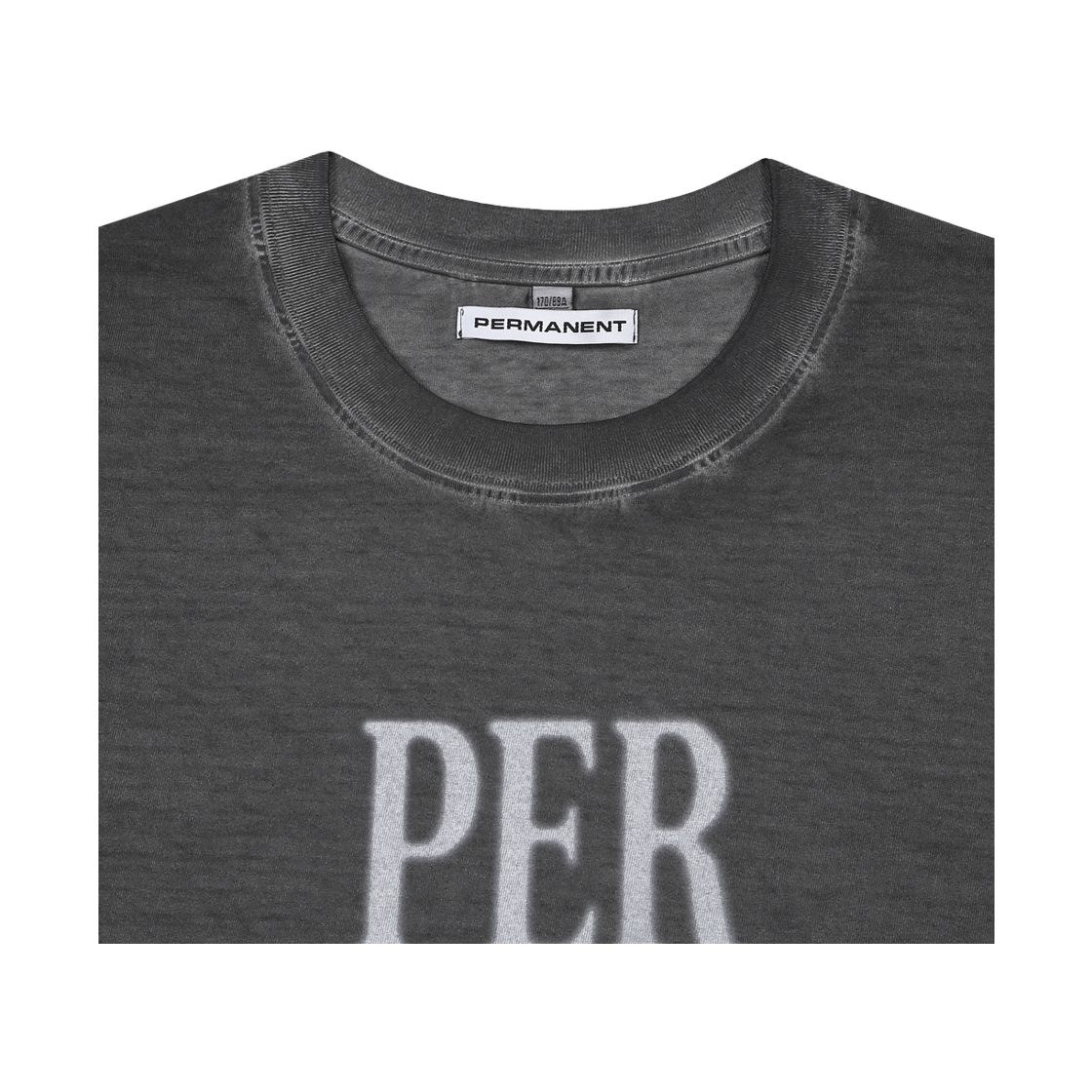 퍼머넌트 아카이브 세인트 오노레 워시드 반팔 티셔츠 (차콜)(Permanent Archive Saint Honoré Washed Short Sleeve T-Shirt (Charcoal)) - 3