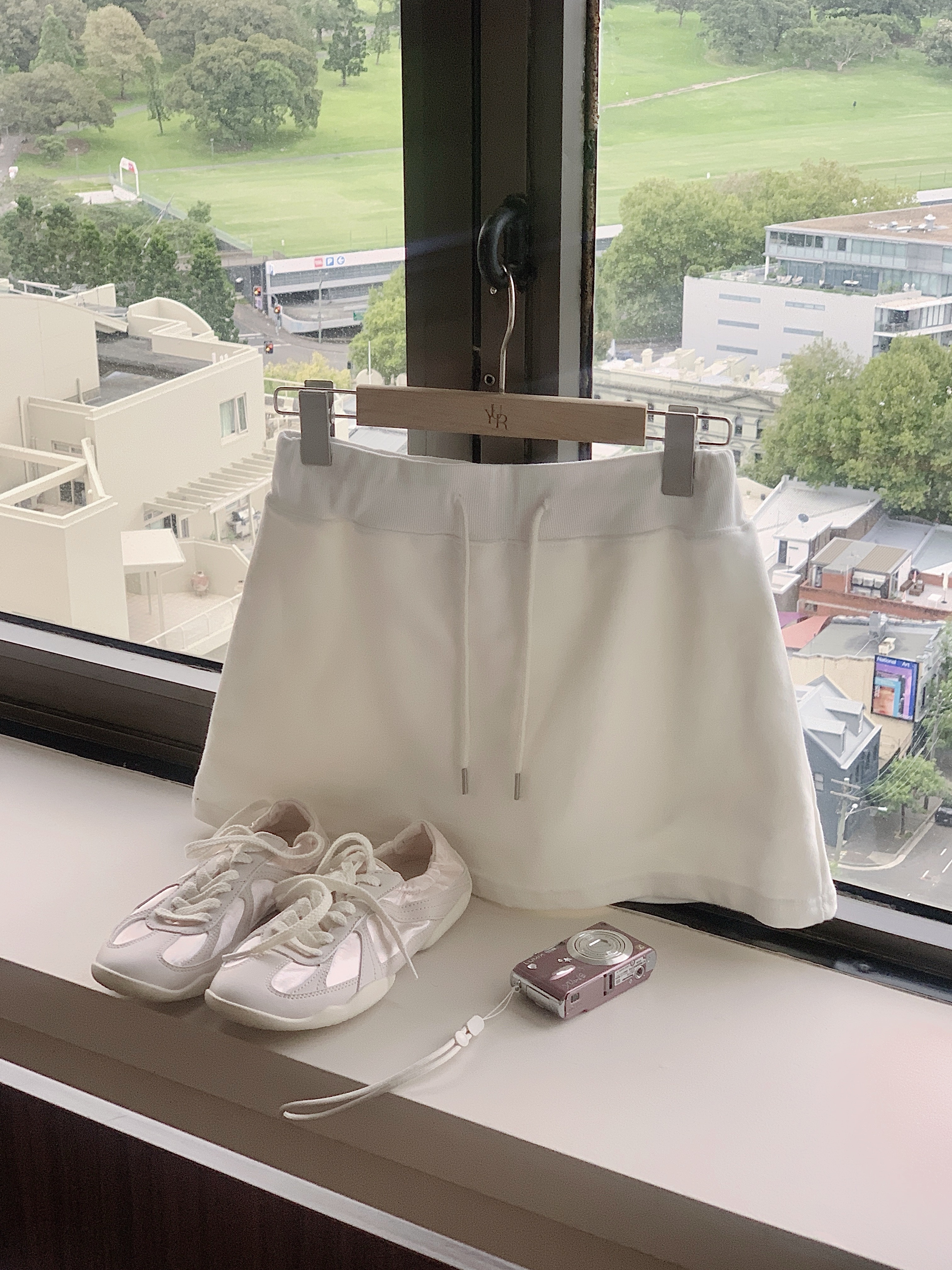 Fila Glio Pink, Fila Glio Cream 착용 스타일 - 2