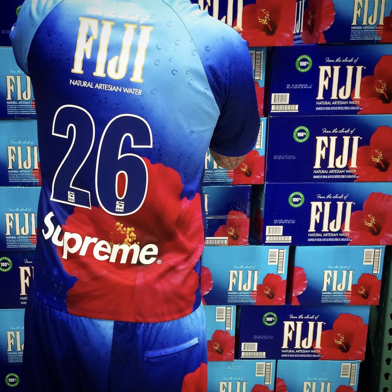 Supreme x FIJI Soccer Jersey Multicolor - 26SS 착용 스타일 - 1