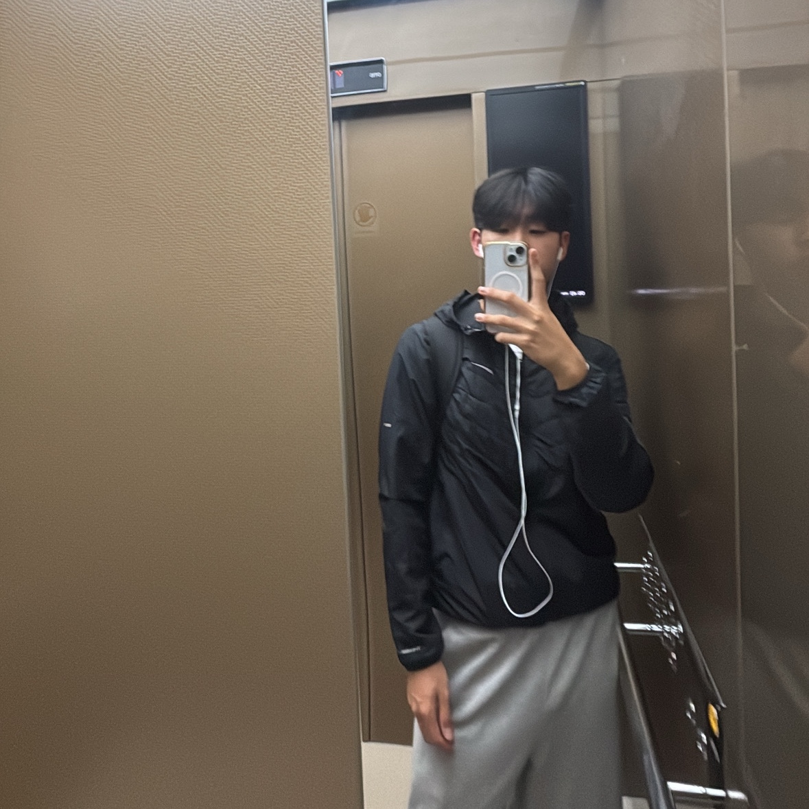 Nike Therma-Fit Repel Synthetic Fill Running Jacket Black - Asia 착용 스타일