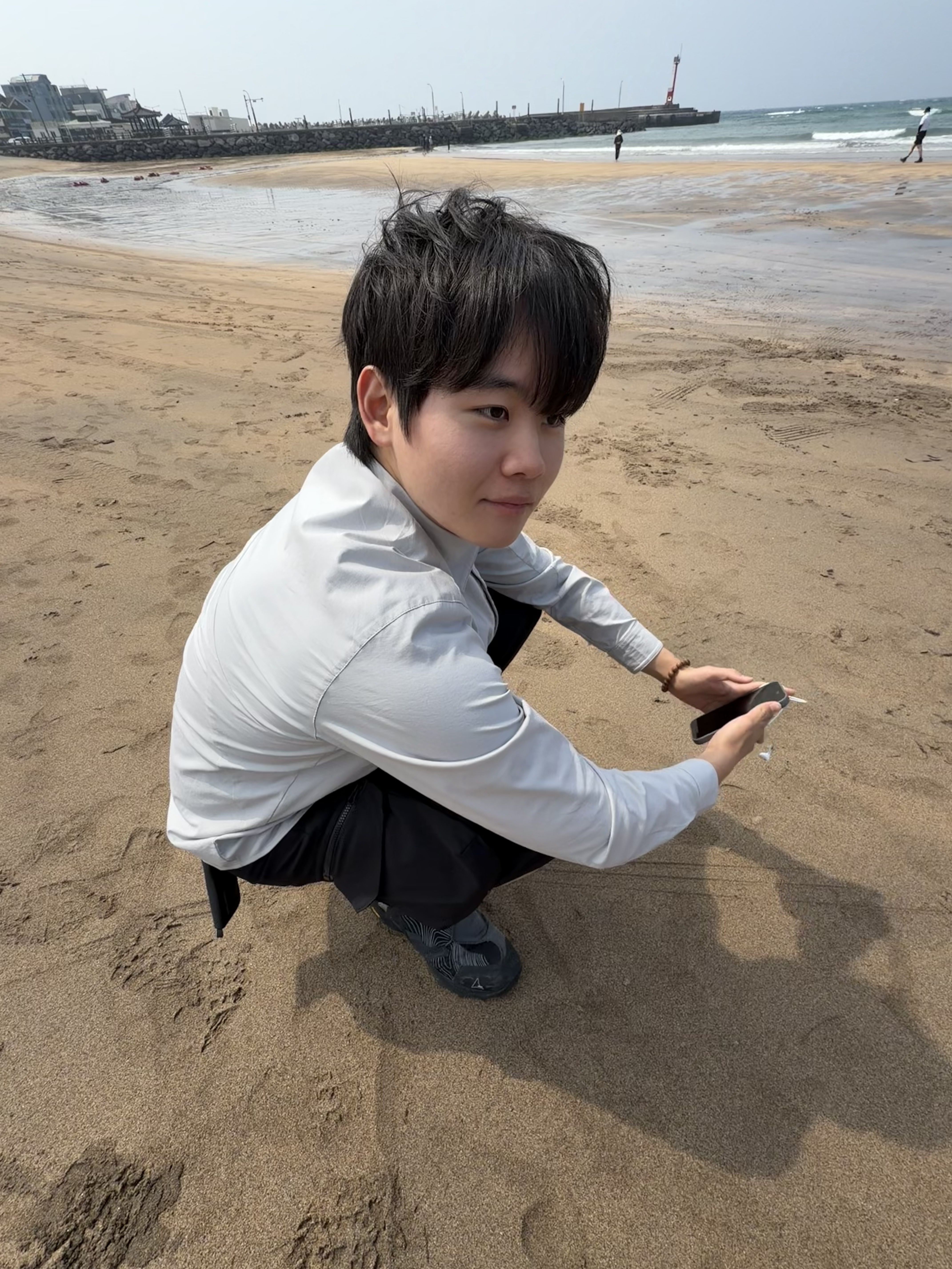 Sansan Gear Visional Pocket Shirts Grey, Sansan Gear 2Way Pocket Pants Black - 24SS 착용 스타일 - 6