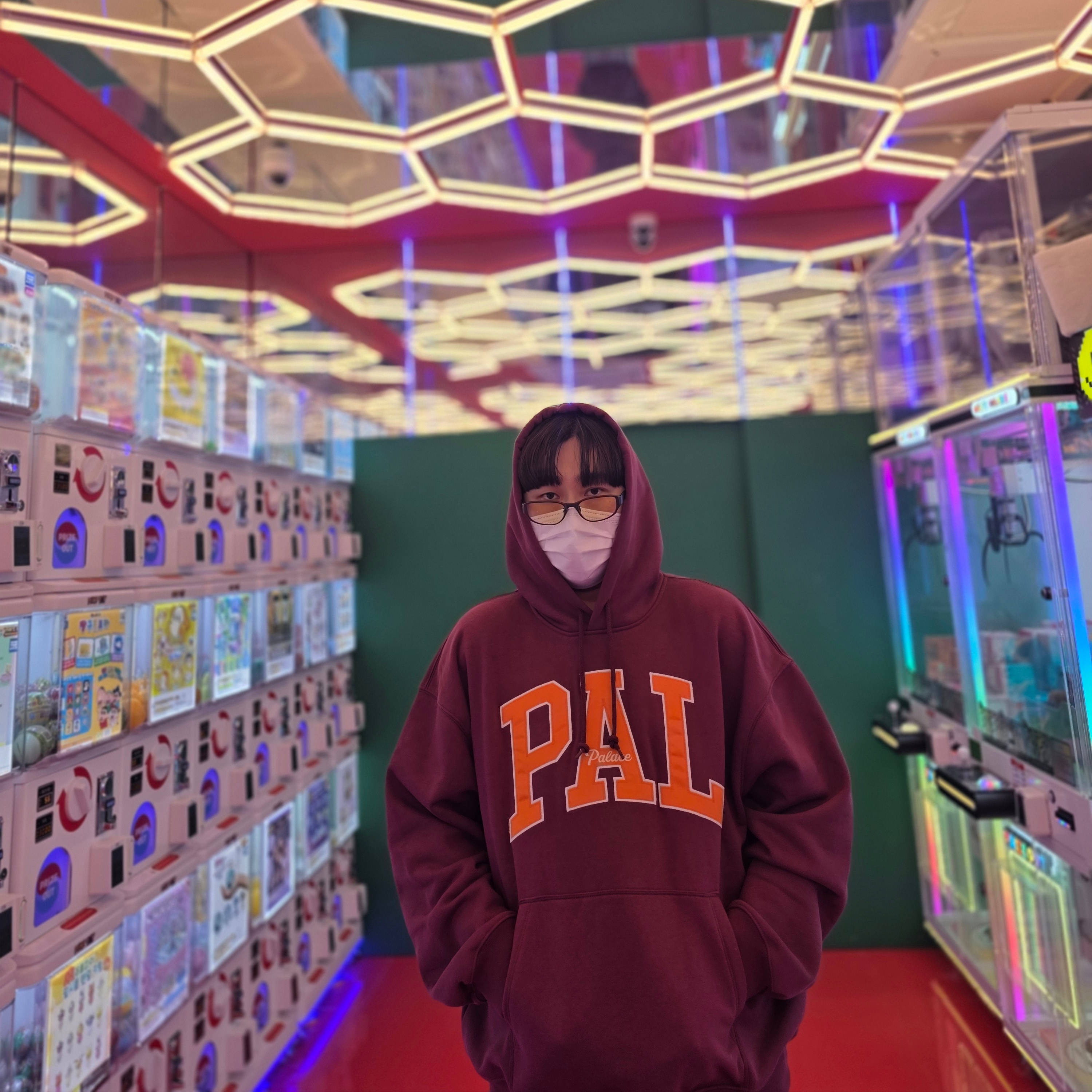 Needles x LHP H.D. Track Pants Cotton Jersey Grey, Palace x Gap Hood Burgundy - 24SS 착용 스타일