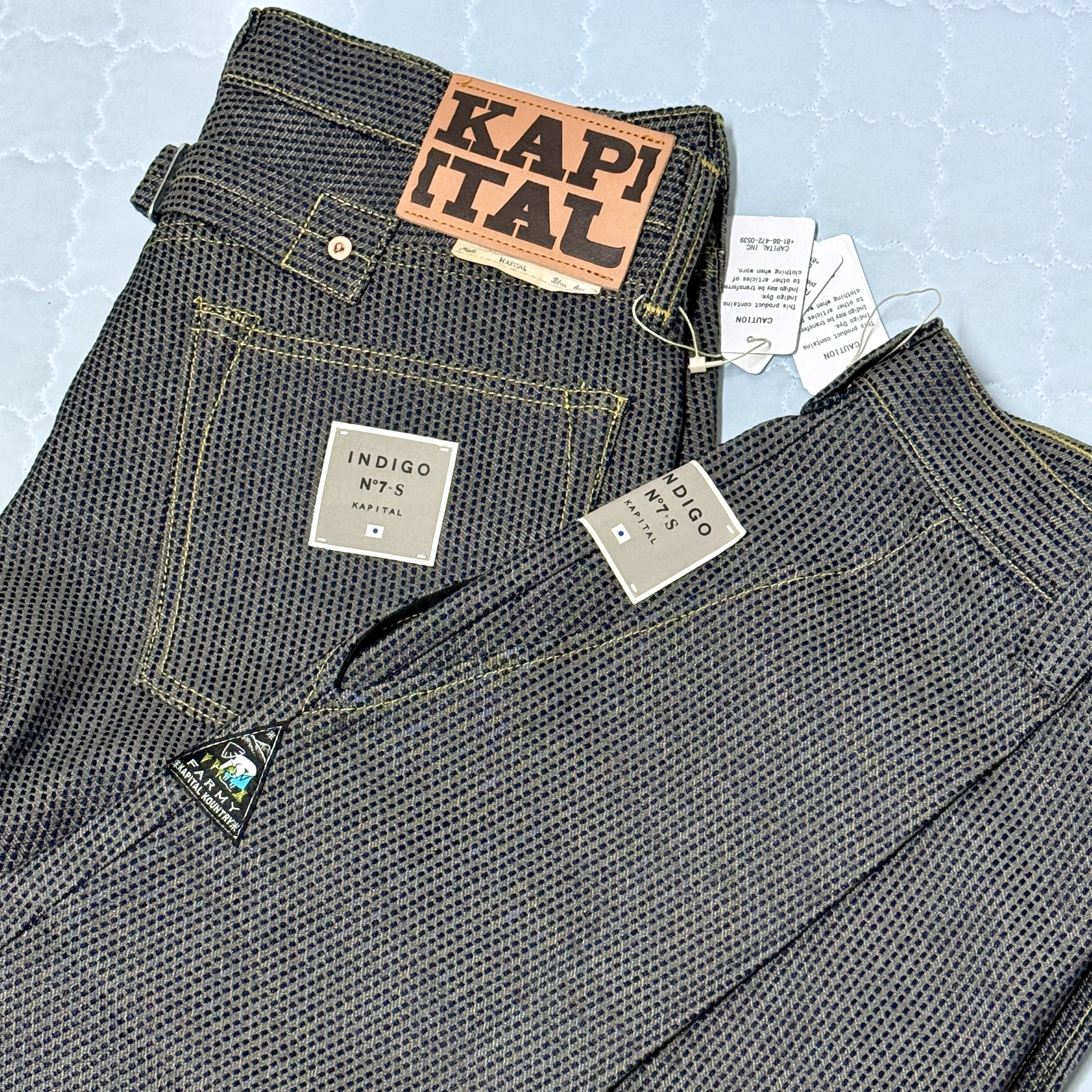 Kapital Century Denim 5P Monkey Cisco No.7 N7S Charcoal Indigo 착용 스타일