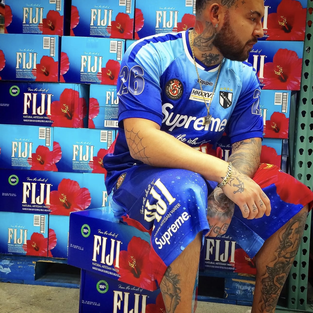 Supreme x FIJI Soccer Jersey Multicolor - 26SS 착용 스타일 - 2