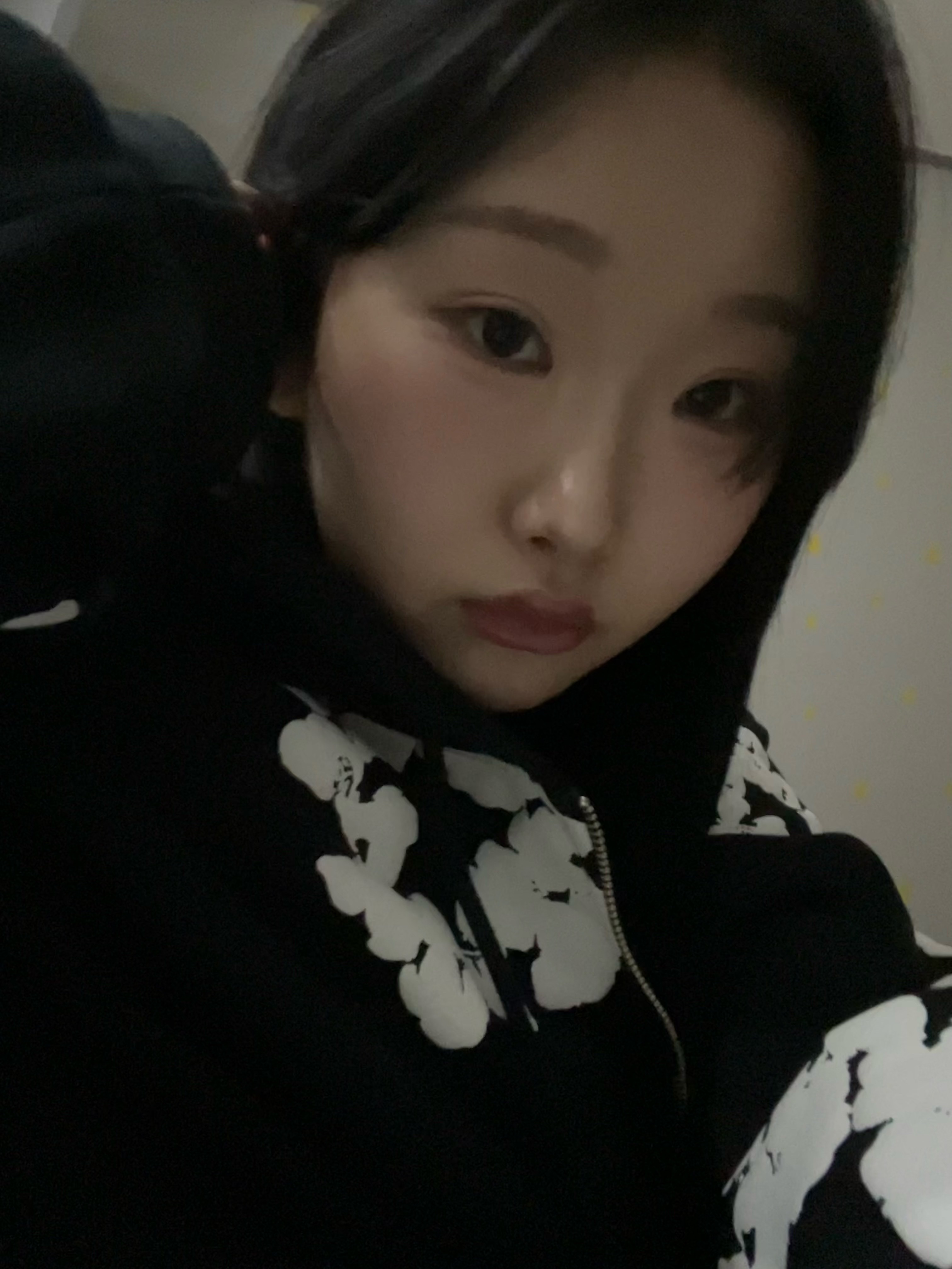 Denim Tears Cotton Wreath Zip Hoodie Black 착용 스타일 - 7