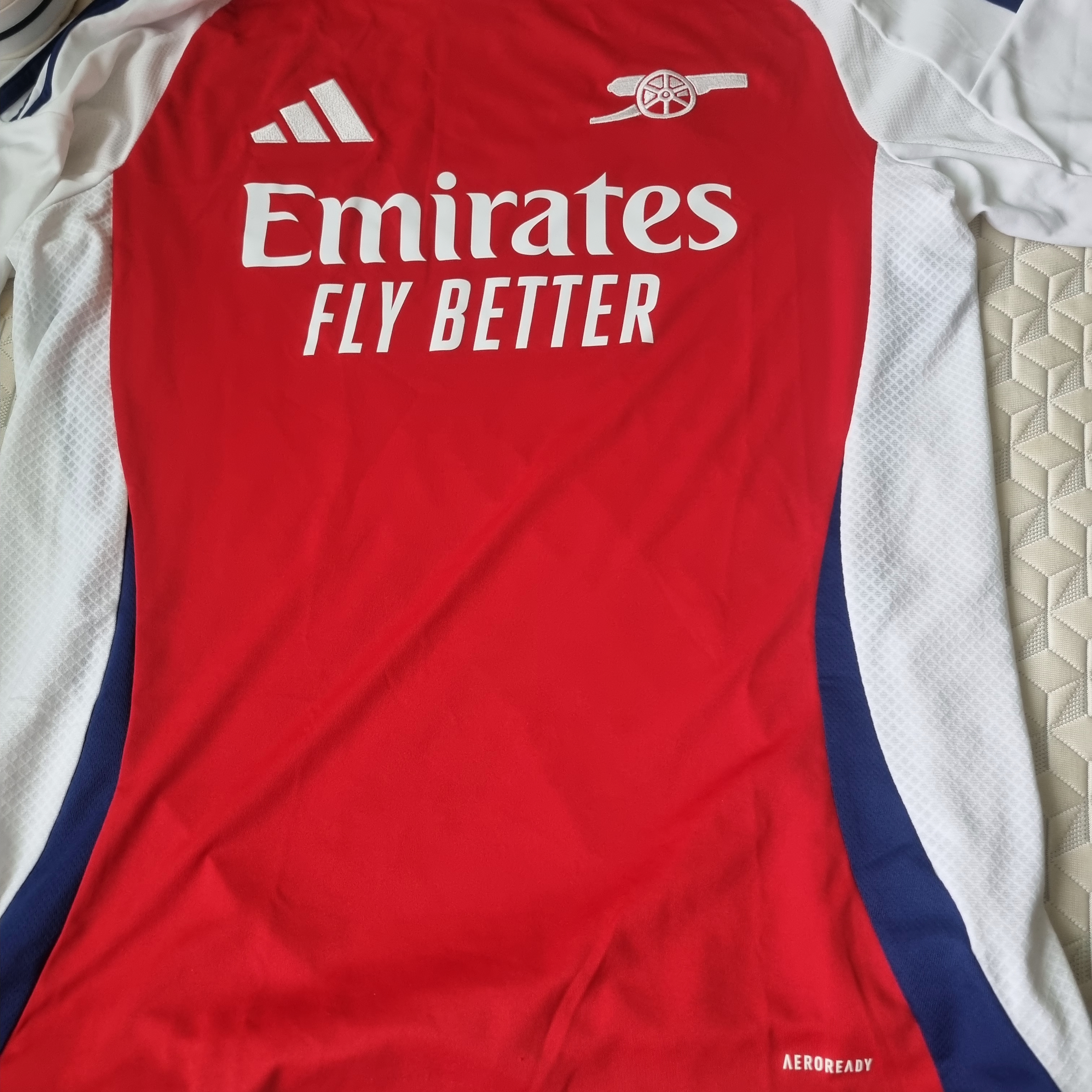 Adidas Arsenal 2024/25 Home Jersey Better Scarlet White - KR Sizing (Non Marking Ver.) 착용 스타일