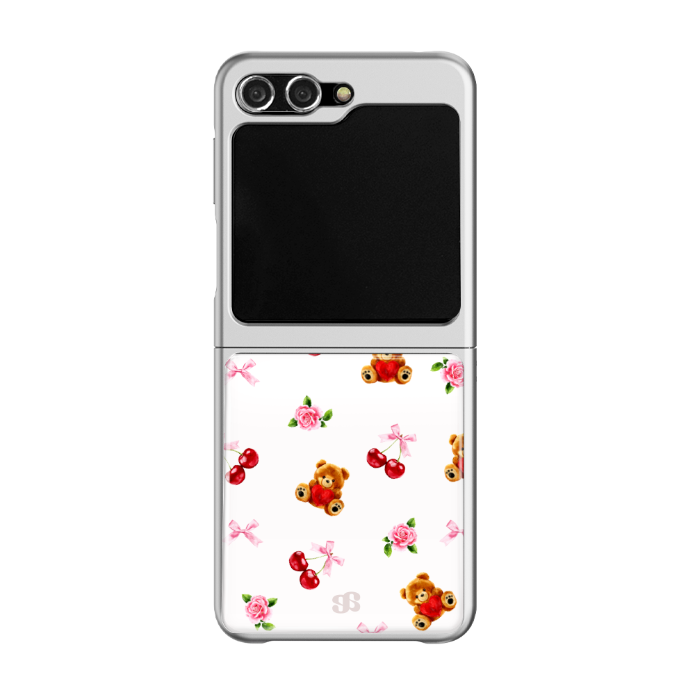 어프어프 테디체리 에폭시 범퍼 케이스 실버(earpearp Teddy Cherry Epoxy Bumper Case - Silver) - 2
