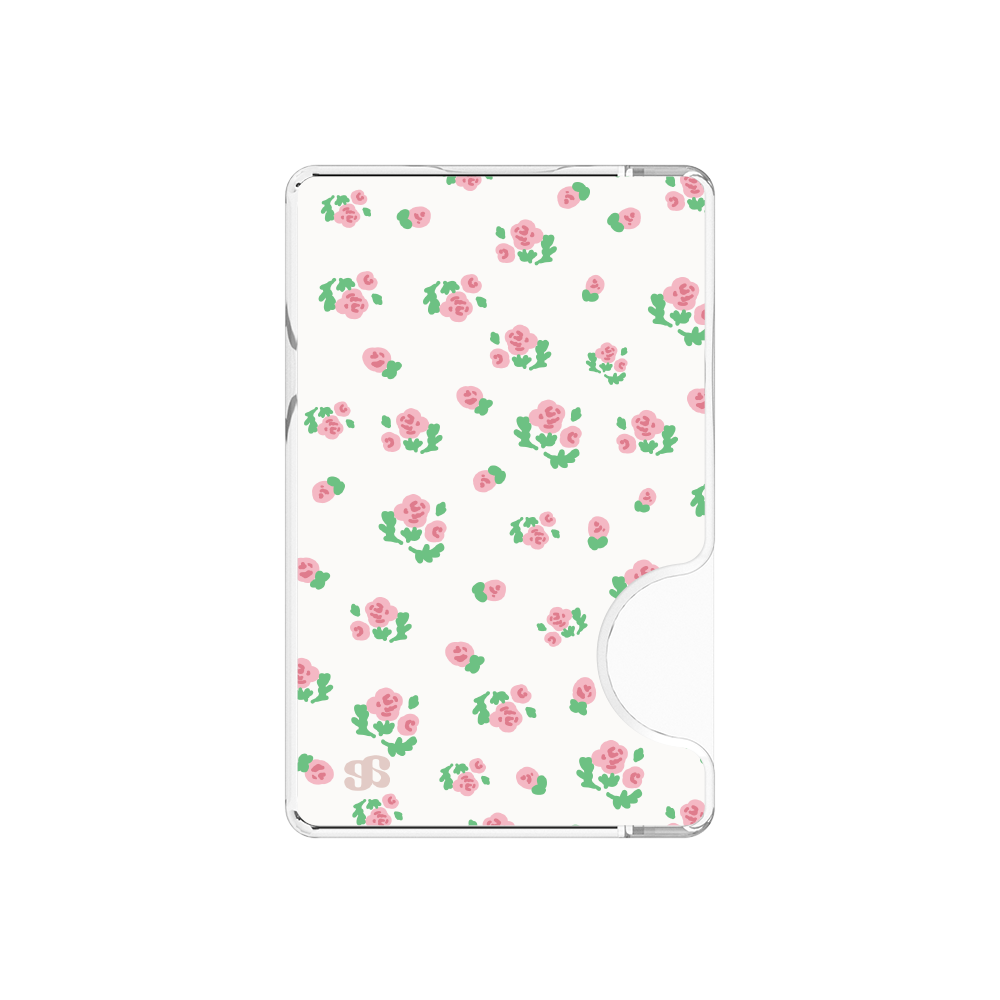 어프어프 리틀가든 크림 맥세이프 호환 카드지갑(earpearp Little Garden Cream Magnetic Card Wallet)