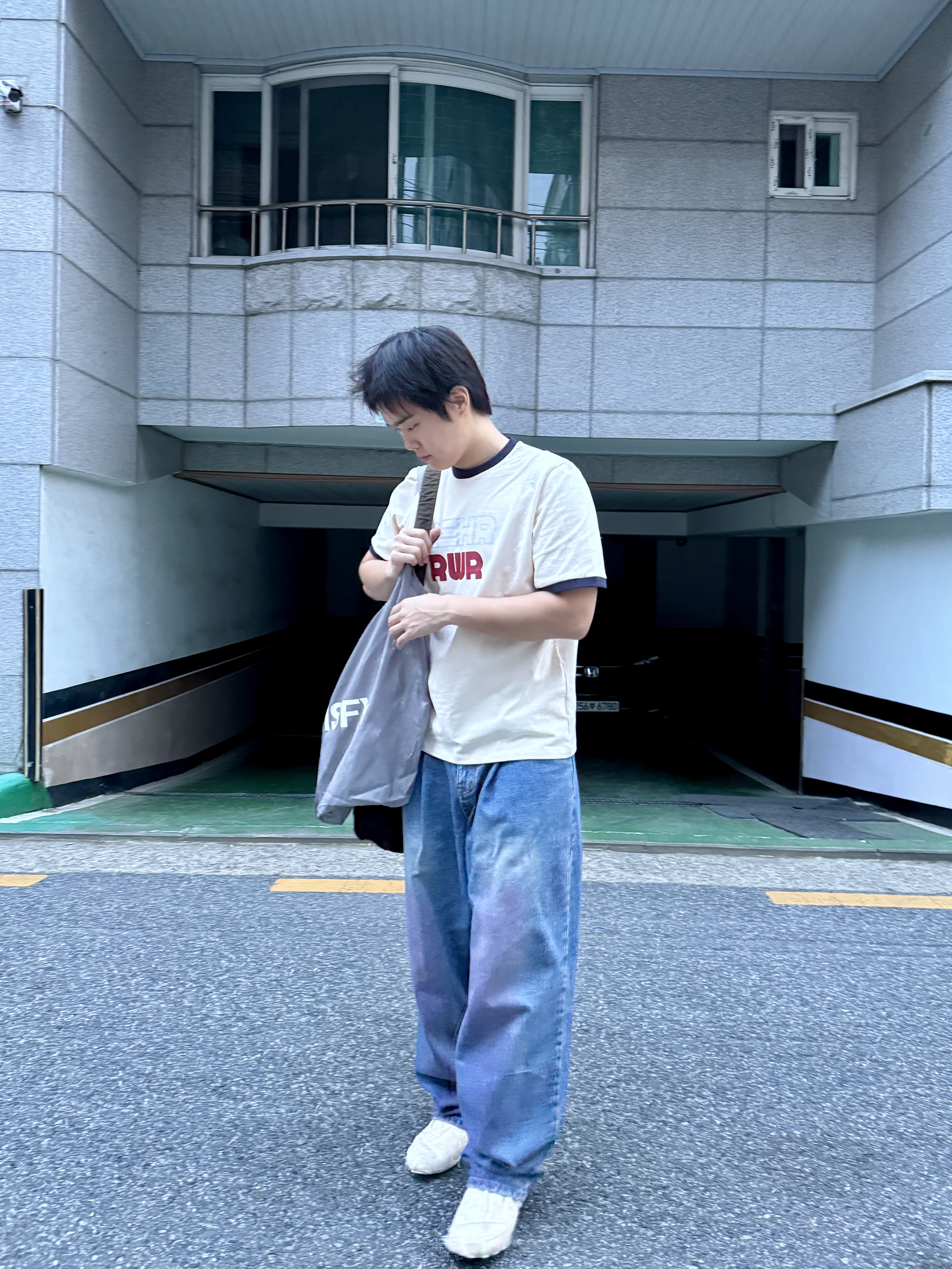 [KREAM 단독] RWR x MEHR Ringer T-Shirt Cream, Puma x Jiyong Kim V-S1 Craft DW Ivory 착용 스타일 - 6