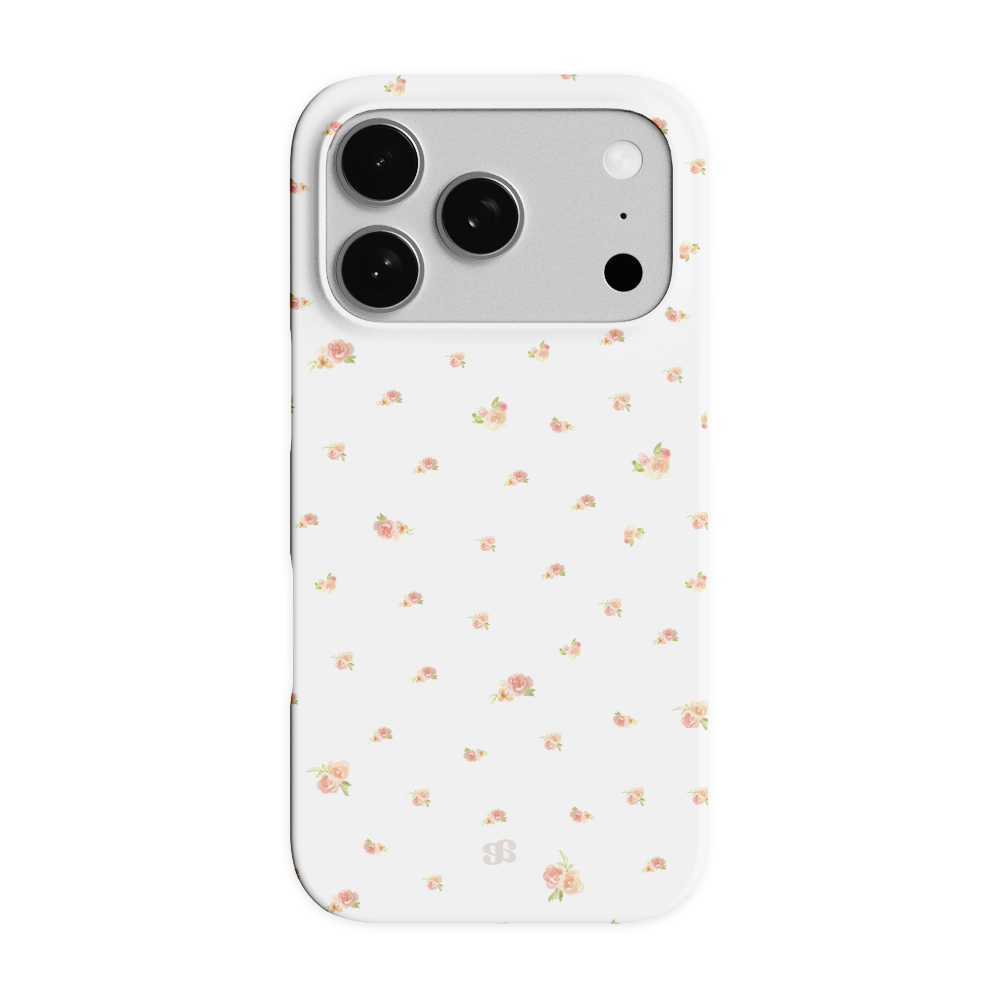 어프어프 소프트로즈 화이트 하드 케이스(earpearp Soft Rose White Hard Case)