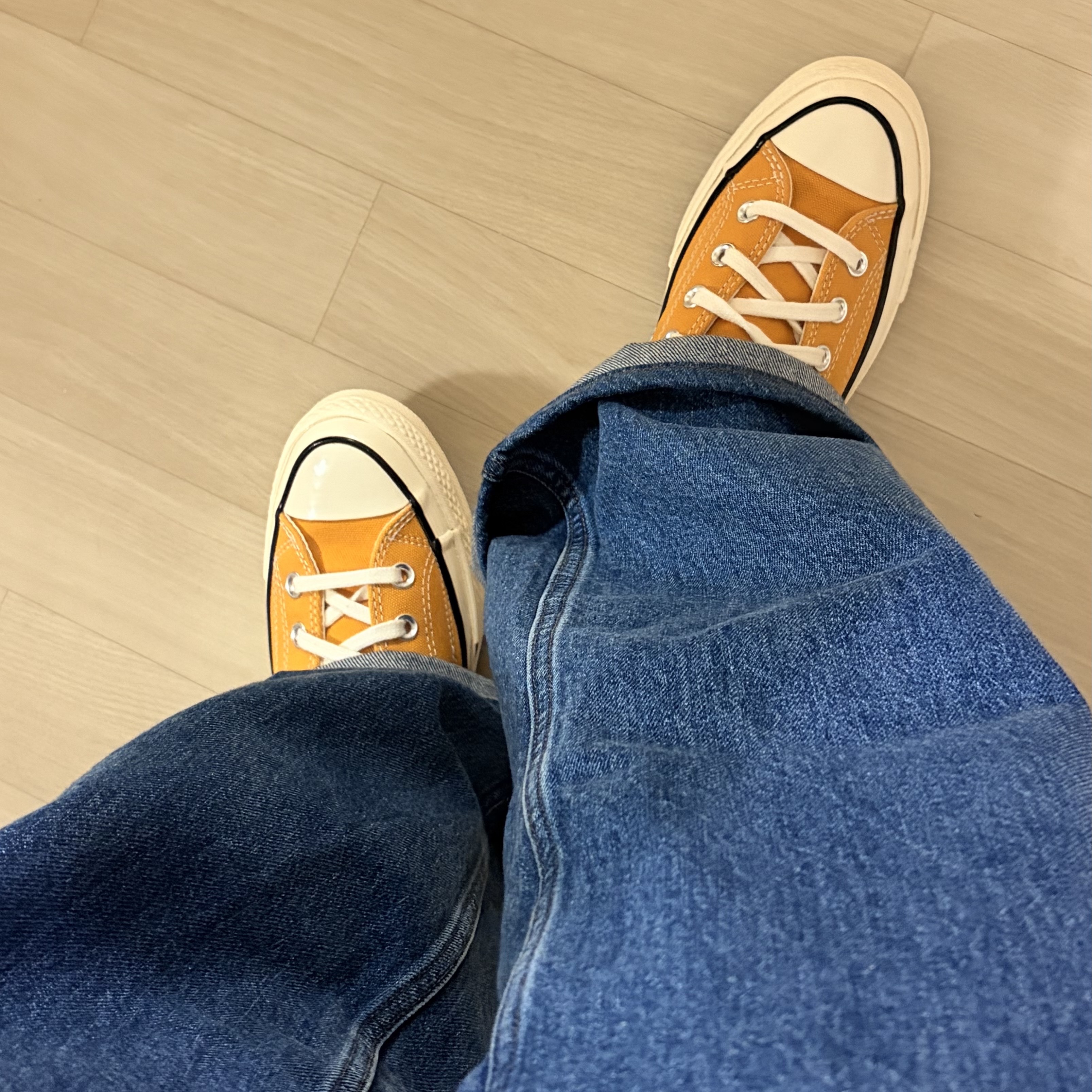 Converse Chuck 70 Ox Vintage Canvas Sunflower 착용 스타일