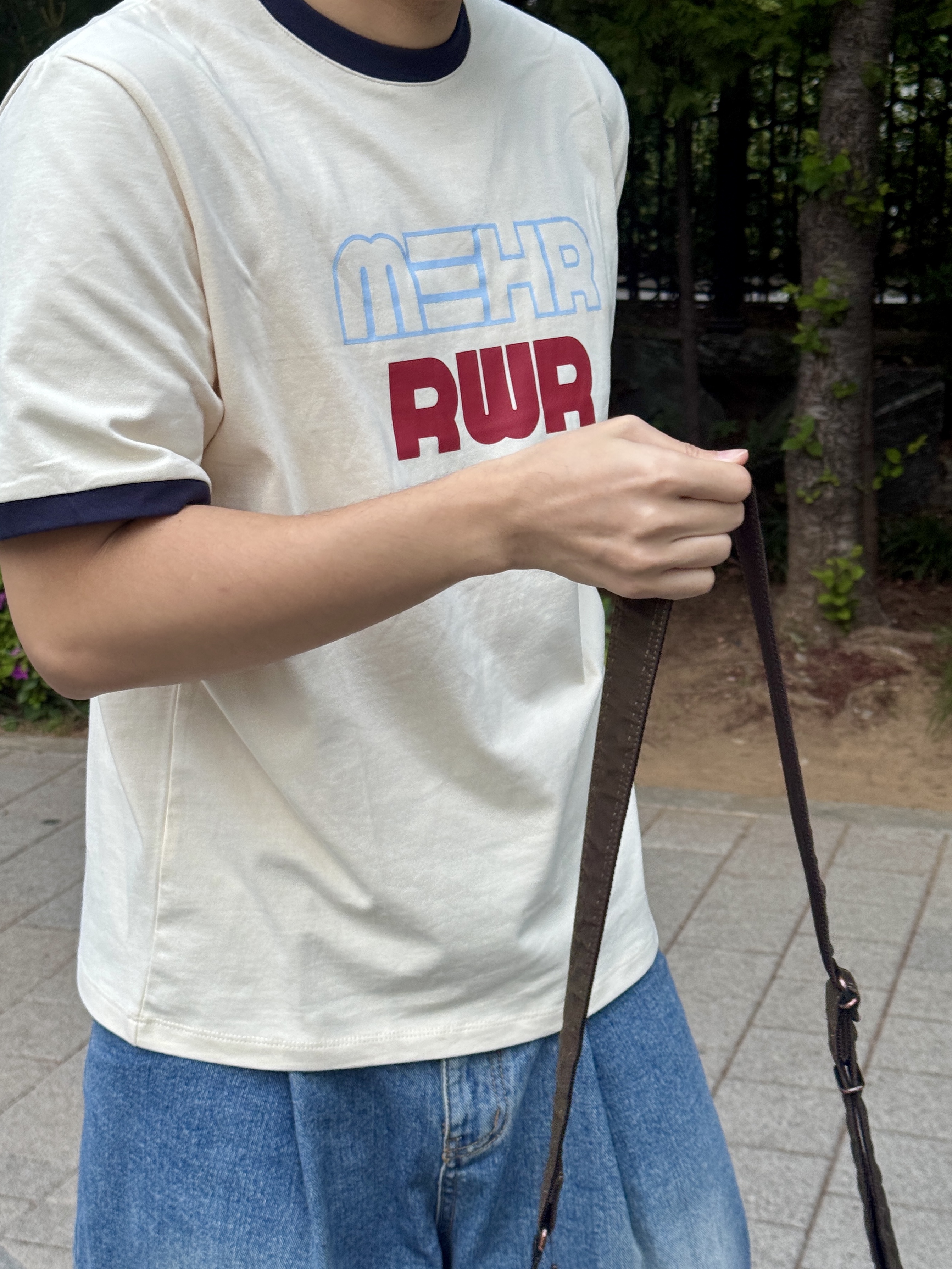 [KREAM 단독] RWR x MEHR Ringer T-Shirt Cream, Puma x Jiyong Kim V-S1 Craft DW Ivory 착용 스타일 - 1