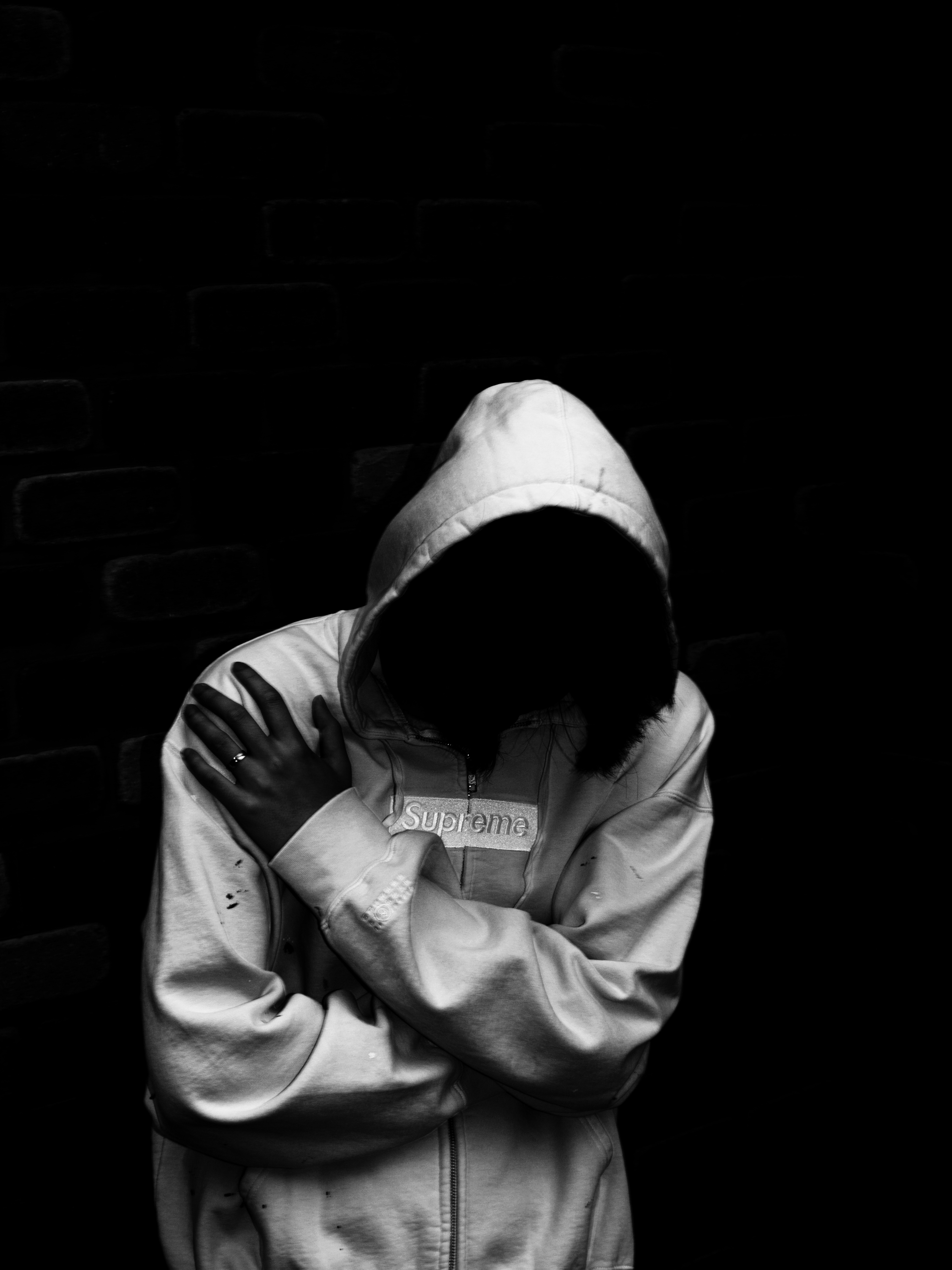 Supreme x MM6 Maison Margiela Box Logo Zip Up Hooded Sweatshirt White - 26SS 착용 스타일 - 1