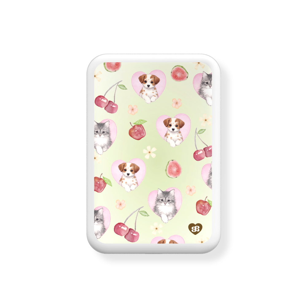 어프어프 애플체리클럽 맥세이프 호환 보조배터리 5000mAh(earpearp Apple Cherry Club Magnetic Wireless Power Bank 5000mAh)