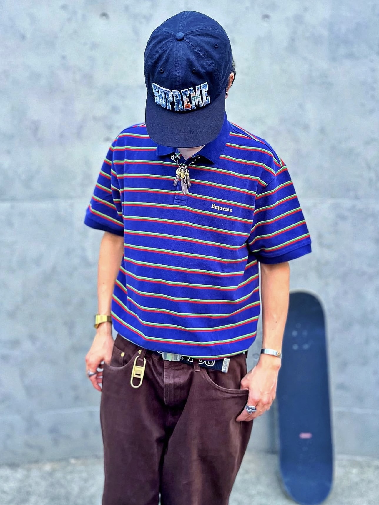 Supreme Washed Stripe STYLE | KREAM
