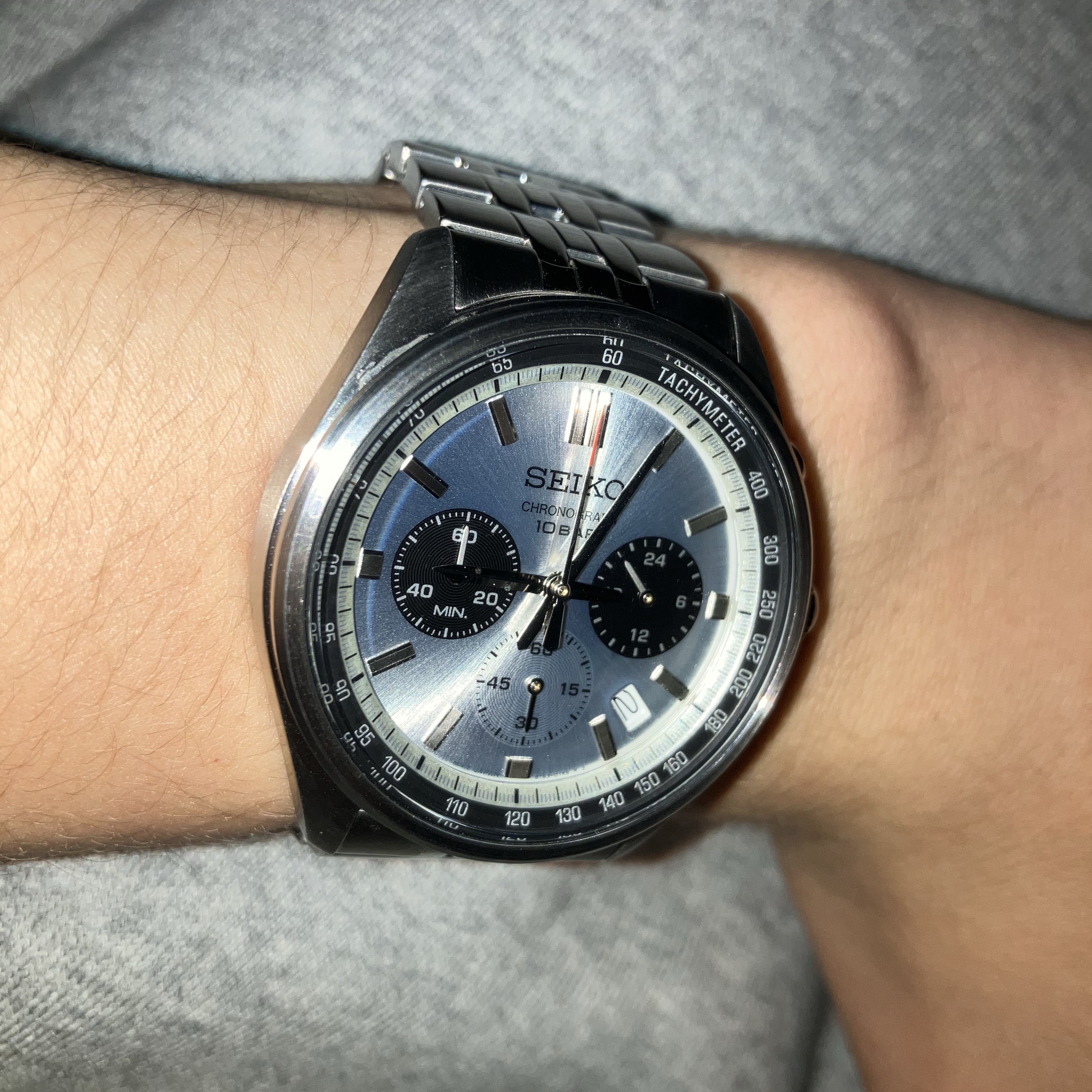Seiko SSB425P1 Silver 착용 스타일