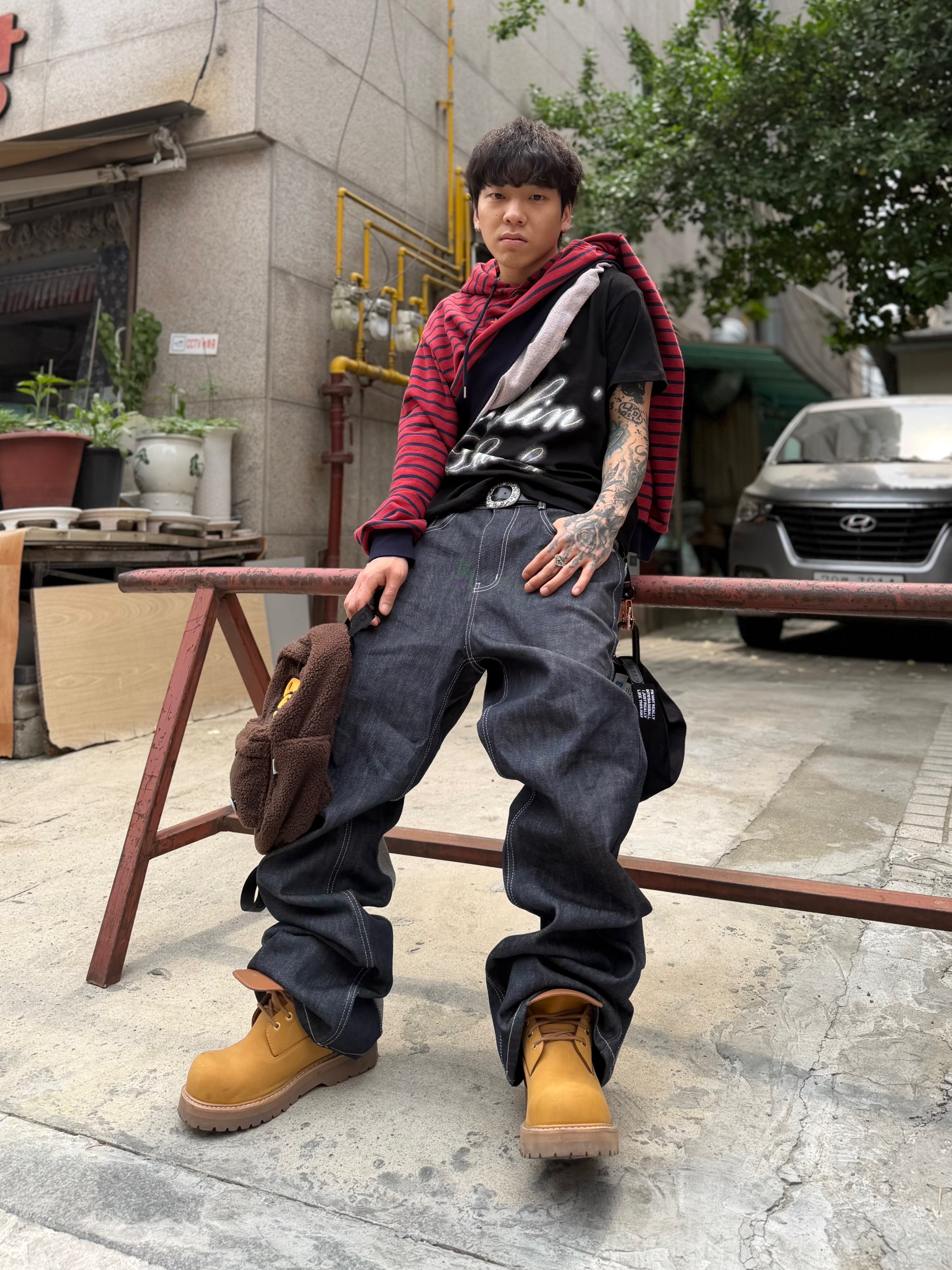 Timberland Premium 6 inch Waterproof Boot Wheat Nubuck - Wide 착용 스타일 - 3