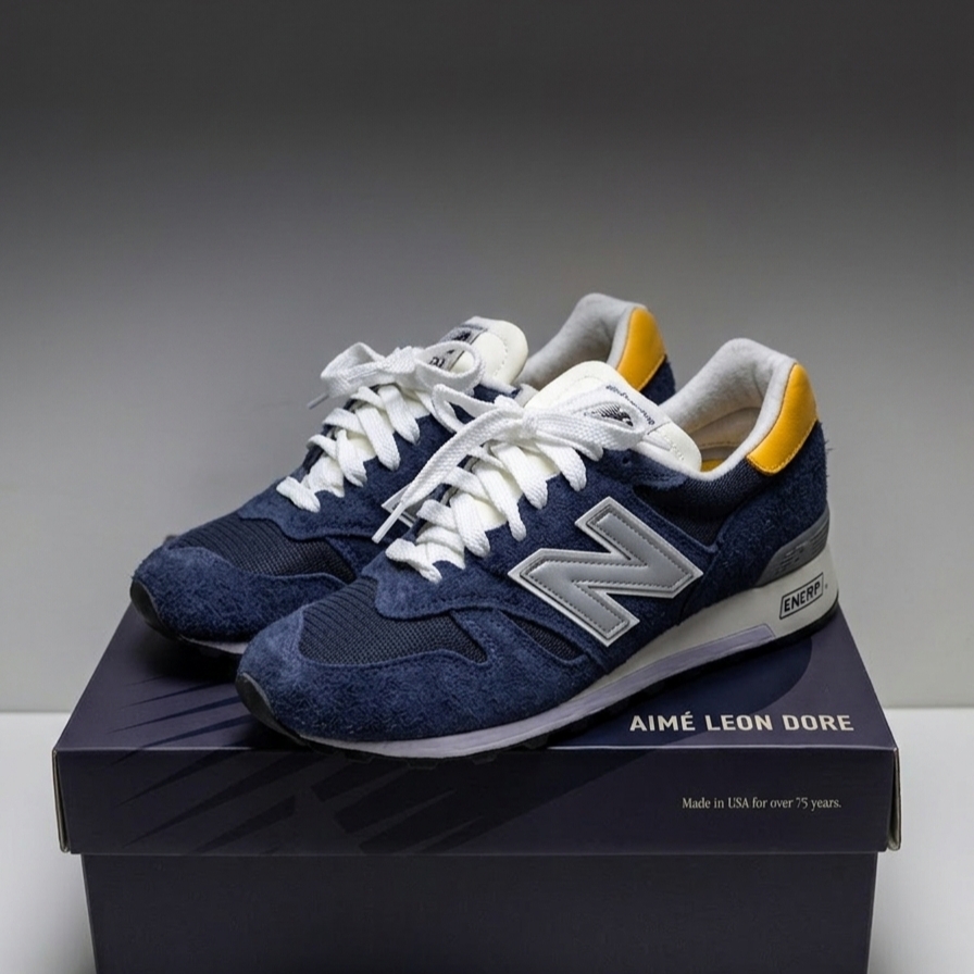 New Balance x Aime Leon Dore 1300 Made in USA Navy 착용 스타일
