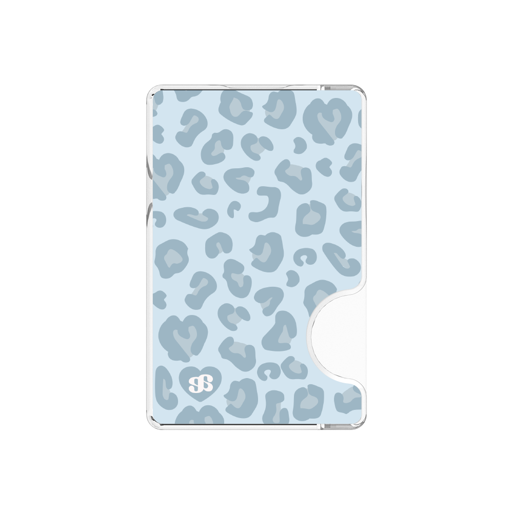 어프어프 베이비레오파드 블루 맥세이프 호환 카드지갑(earpearp Baby Leopard Blue Magnetic Card Wallet)