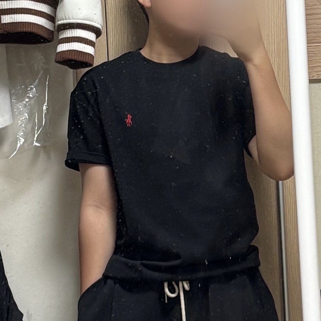 [20% 적립] Polo Ralph Lauren Custom Slim Fit Mesh Polo Shirt Black - 25FW, [20% 적립] Polo Ralph Lauren Women Cotton Jersey Crewneck Tee Black - 25FW 착용 스타일