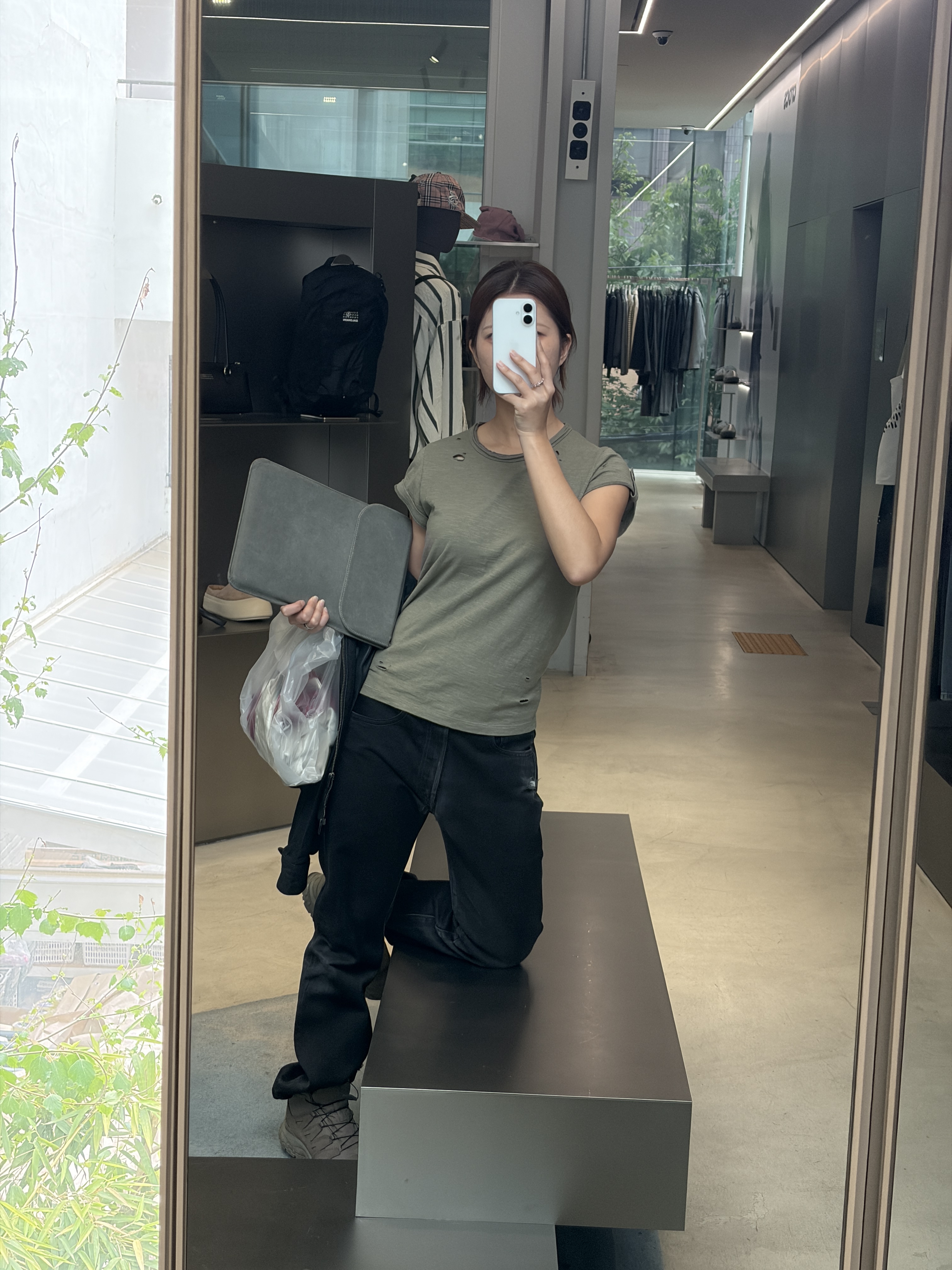 Salomon x Rier XA Mid GTX Argile 착용 스타일
