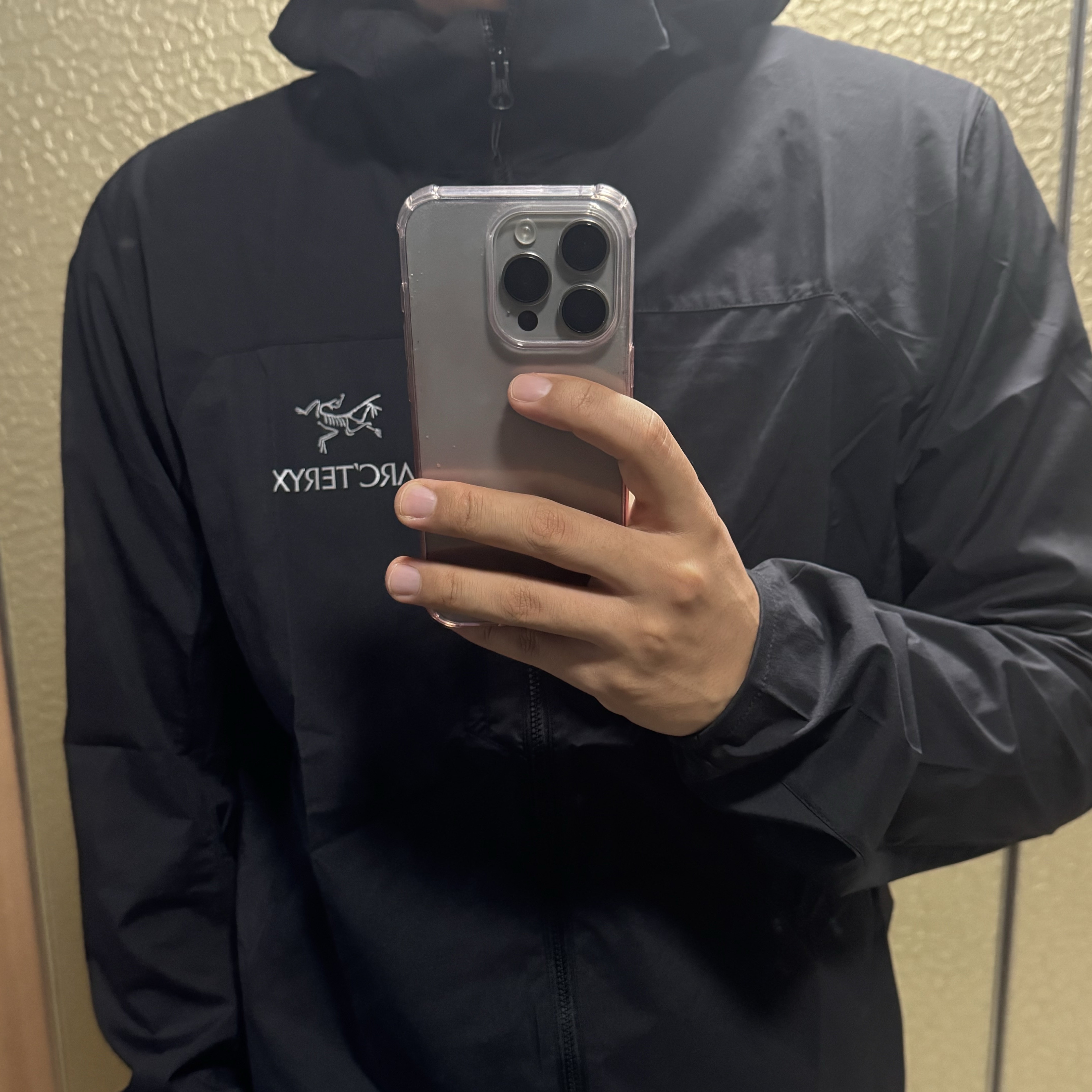 Arc'teryx Squamish Hoody Black 착용 스타일
