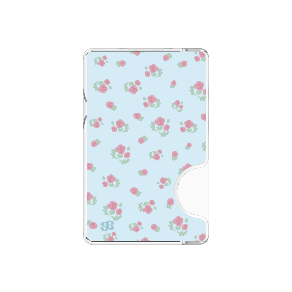 어프어프 리틀가든 블루 맥세이프 호환 카드지갑(earpearp Little Garden Blue Magnetic Card Wallet)