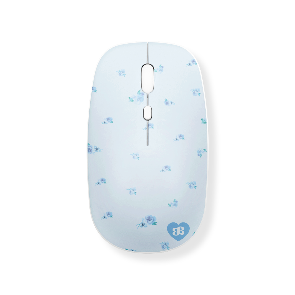 어프어프 소프트로즈 블루 무선 마우스(earpearp Soft Rose Blue Wireless Mouse) - 1