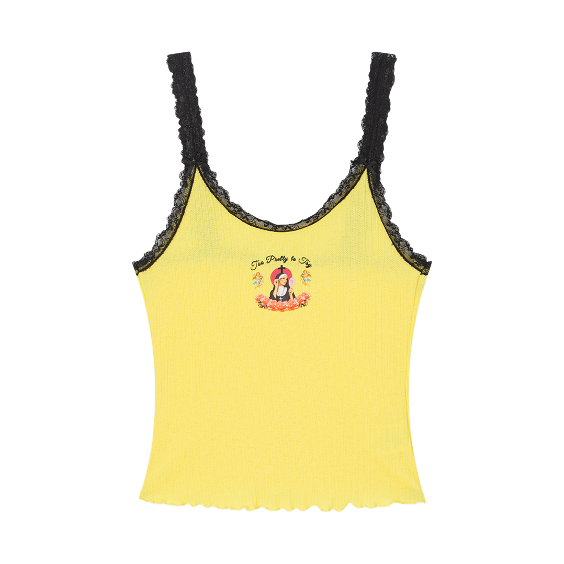 HF26BSL007YL HIGHTIDE FRANKIE Holy Girl Cami Yellow