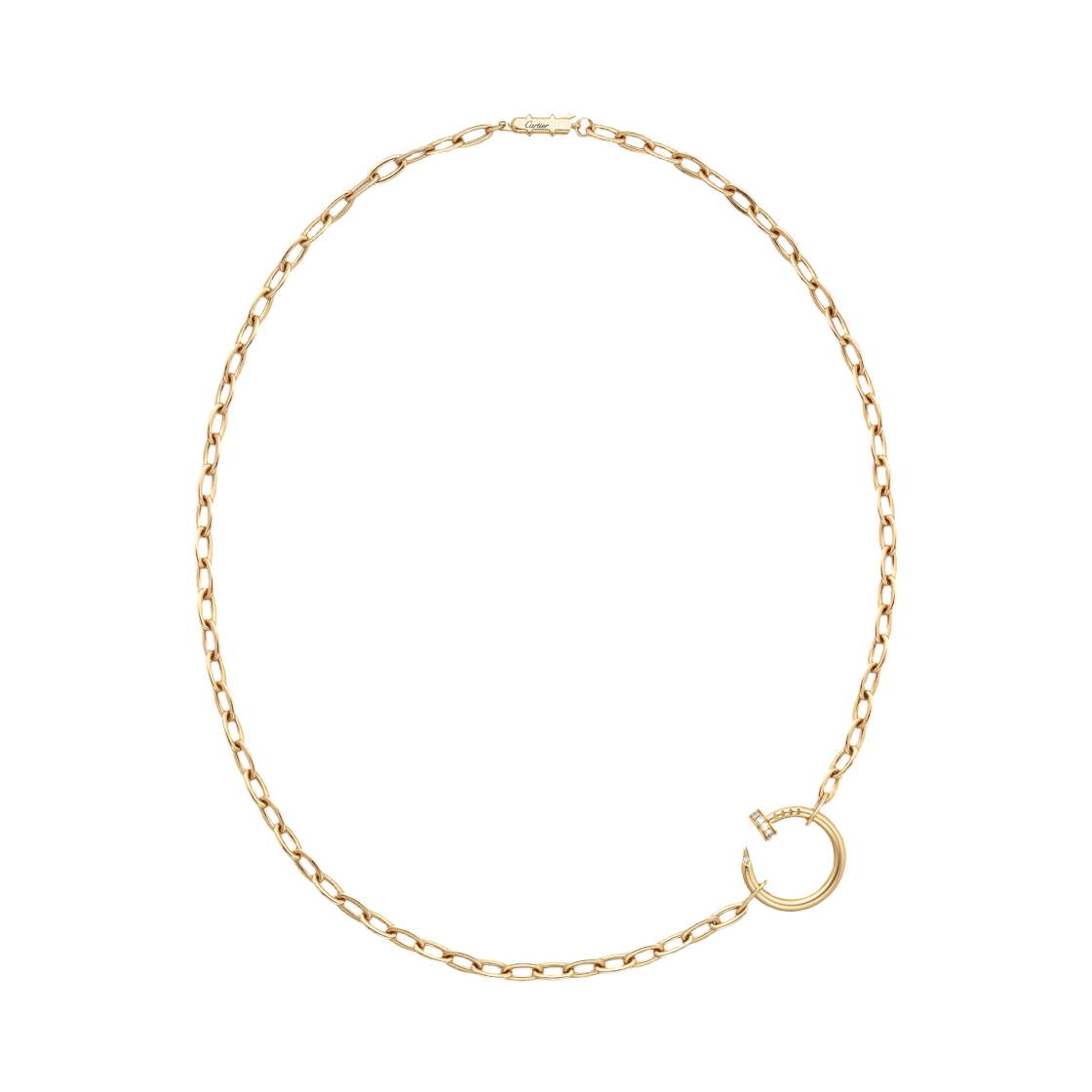 B72249 Cartier Juste un Clou Necklace Yellow Gold Diamonds