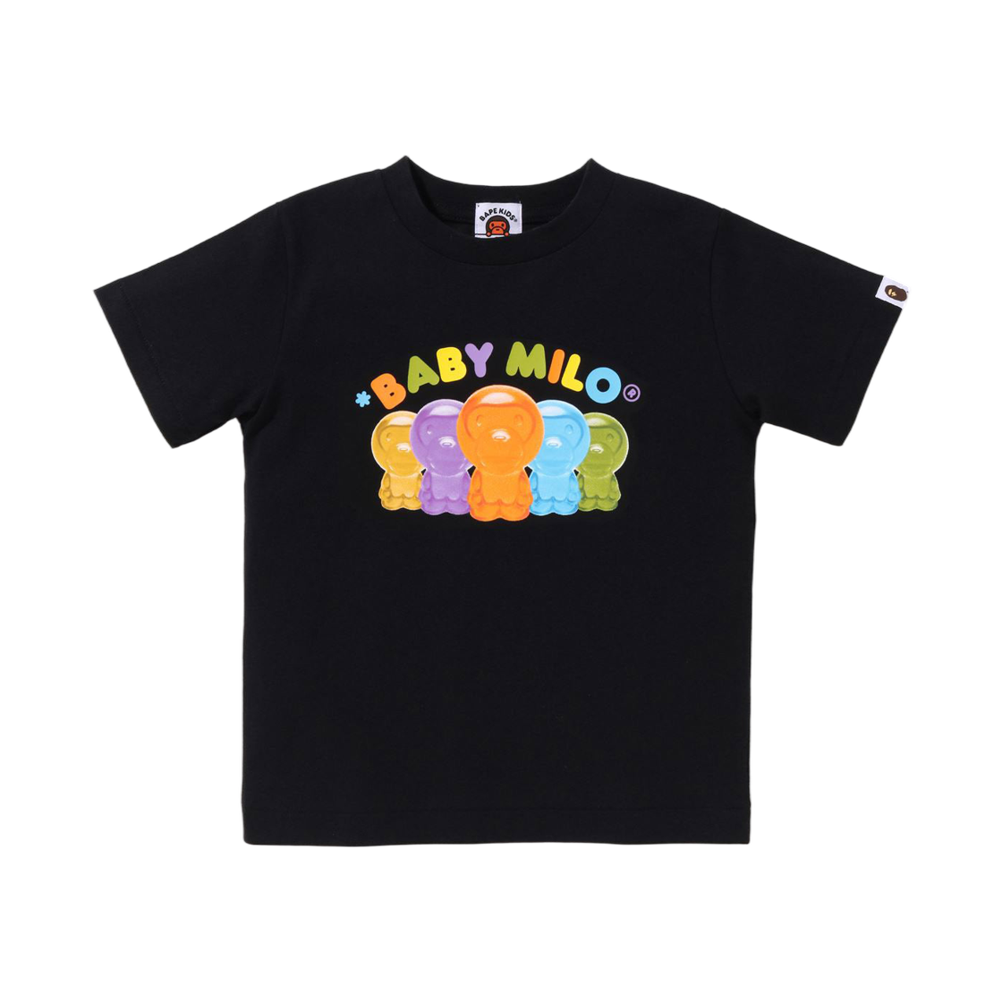 키즈) 베이프 베이비 마일로 구미 캔디 티셔츠 블랙 | BAPE | KREAM