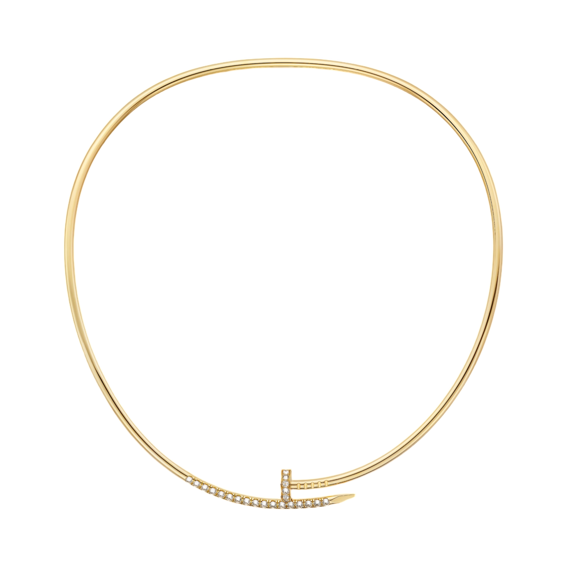 N7424574 Cartier Juste un Clou Necklace Small Yellow Gold Diamonds