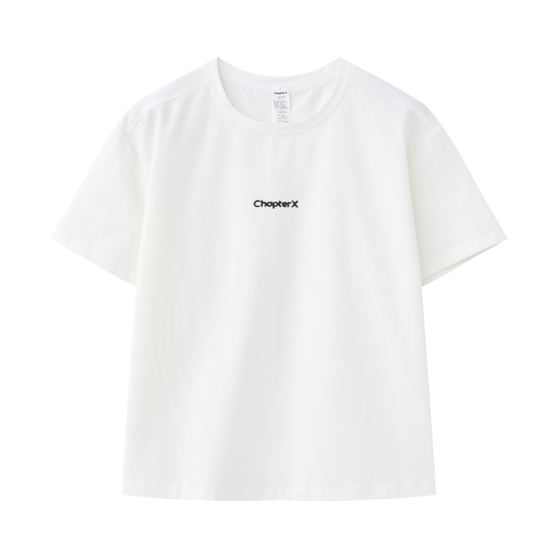 C2103WHF Chapter.X Spine Line Cut-Out Crop T-Shirt White