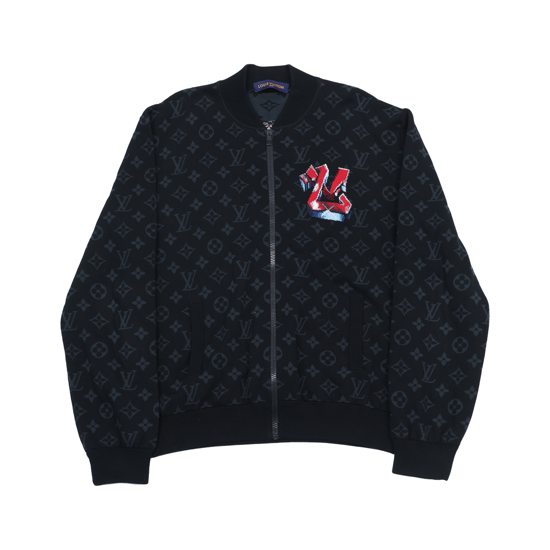 ITI4N3JBLL7B Louis Vuitton Graffiti Monogram Zip-Up Jacket