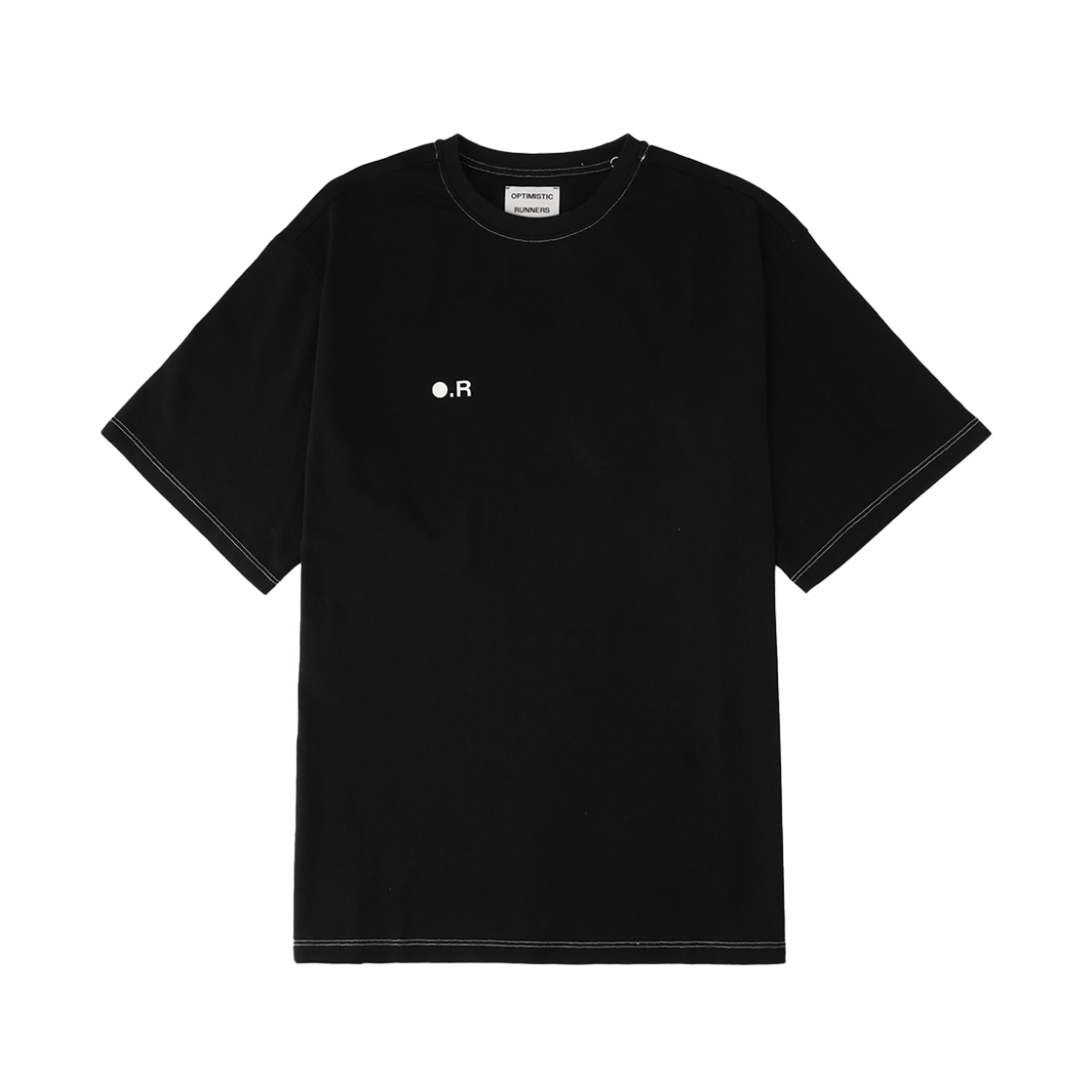 [15% 쿠폰] 옵티미스틱 러너스 코튼 OR 티셔츠 블랙([15% 쿠폰] Optimistic Runners Cotton OR T-Shirt Black) - 1
